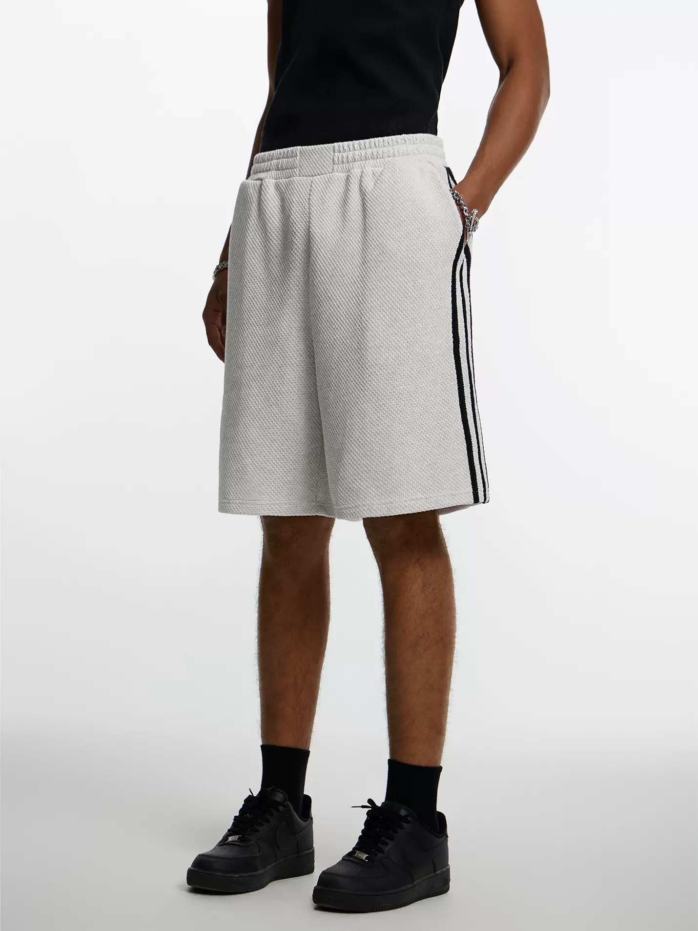 STK SmallTownKid American large logo mesh pants shorts