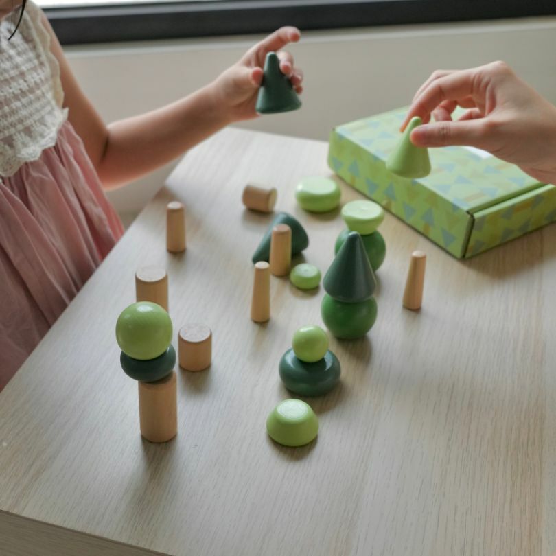 日本 Adnil LAND 平衡木頭積木【森林】