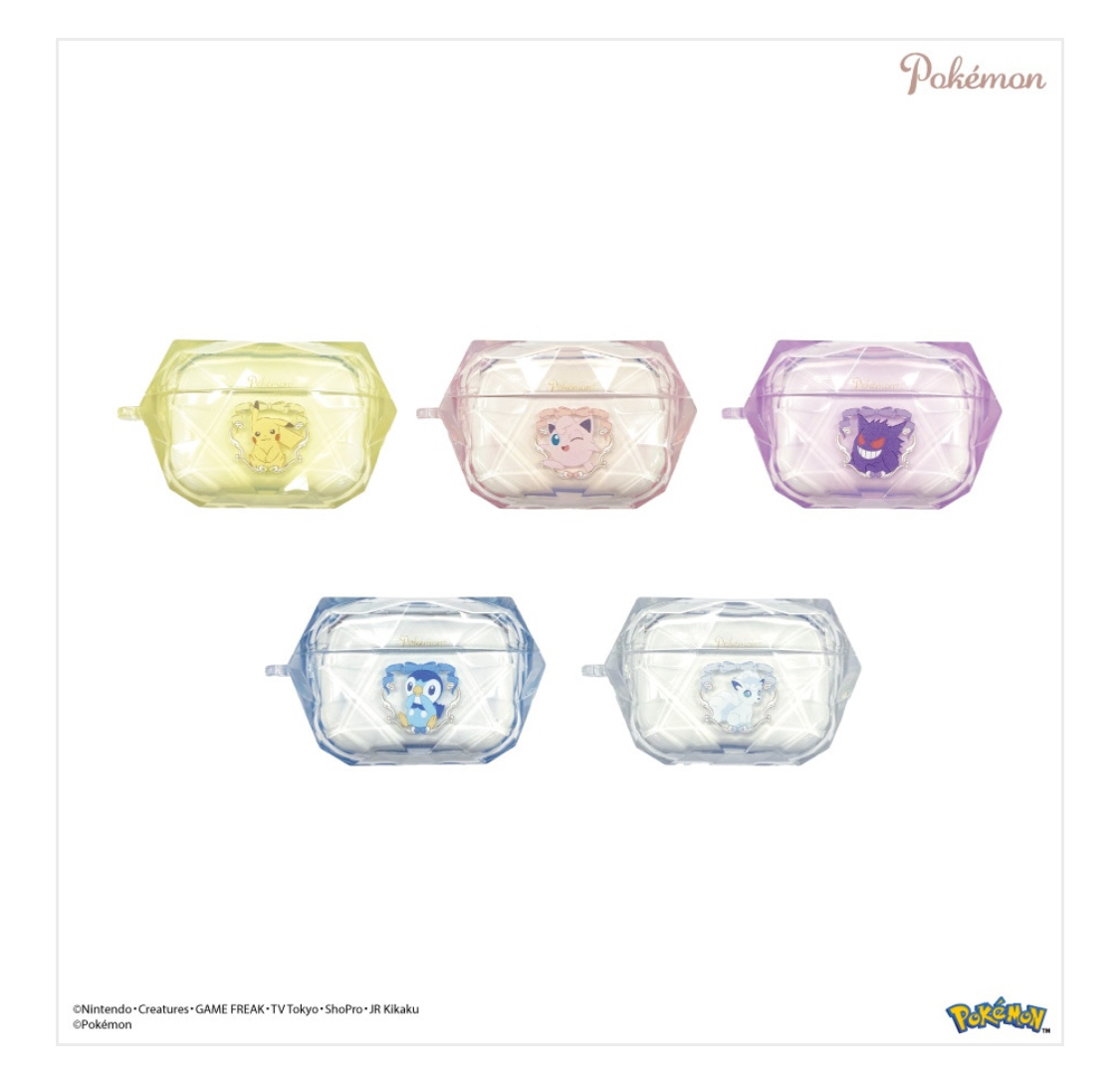 日本限定 寶可夢 Pokemon AirPods Pro（第 2 代）/AirPods Pro 相容寶石盒 保護殼