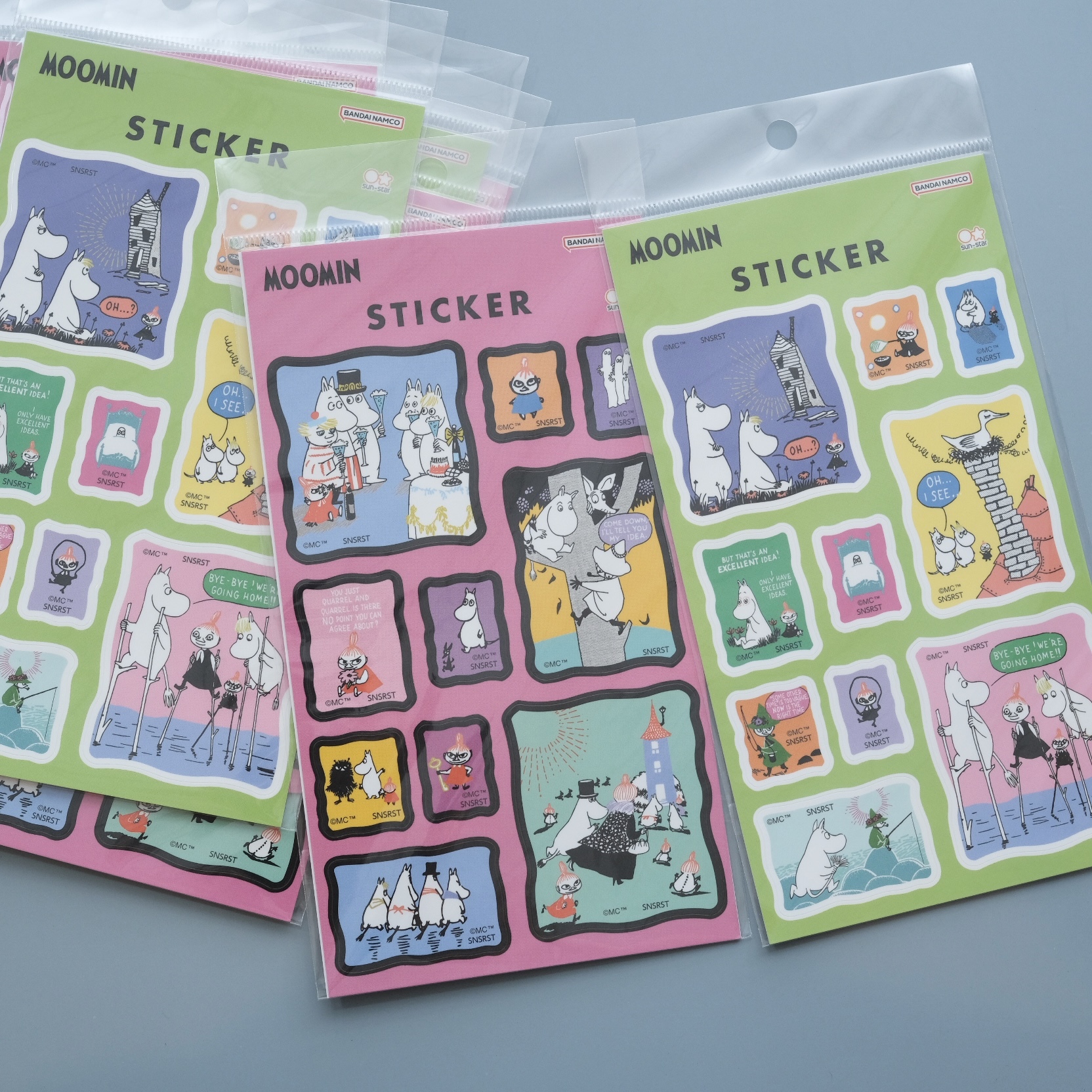 嚕嚕米 迷你相框造型貼紙 夥伴款｜SUN-STAR 日本