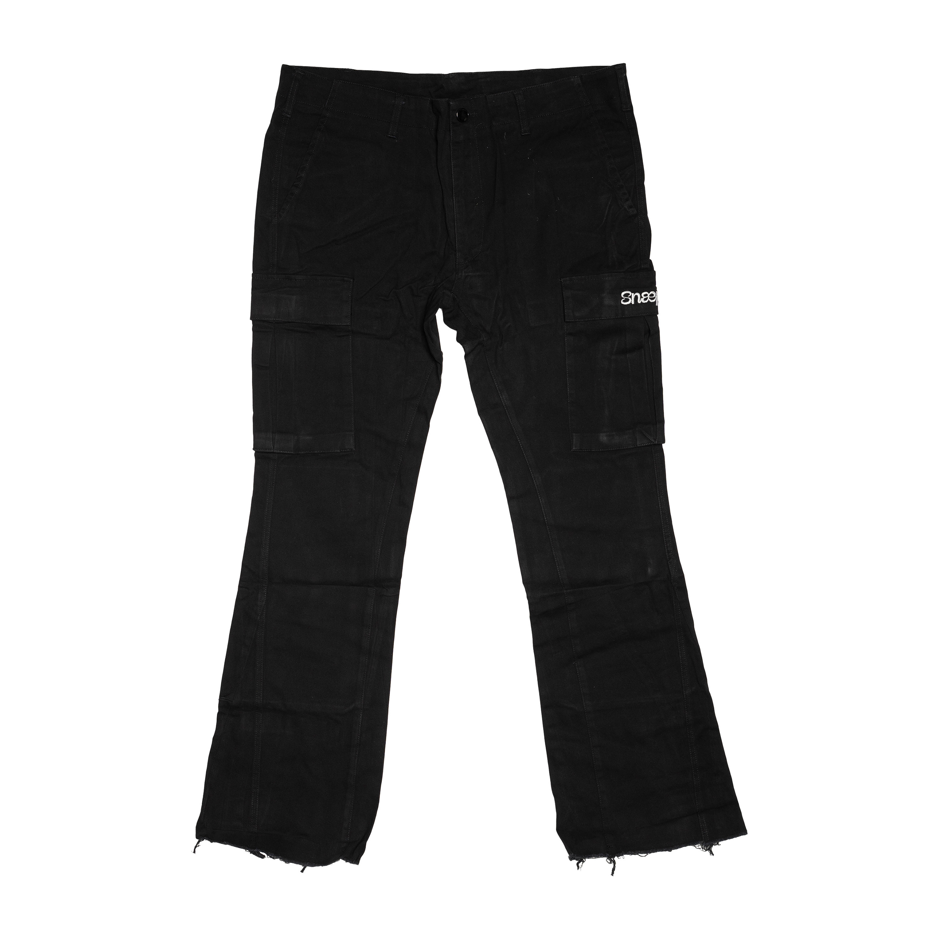 OHSNAP / Pocket Cargo Pants 微喇叭 口袋工作褲 - 黑色