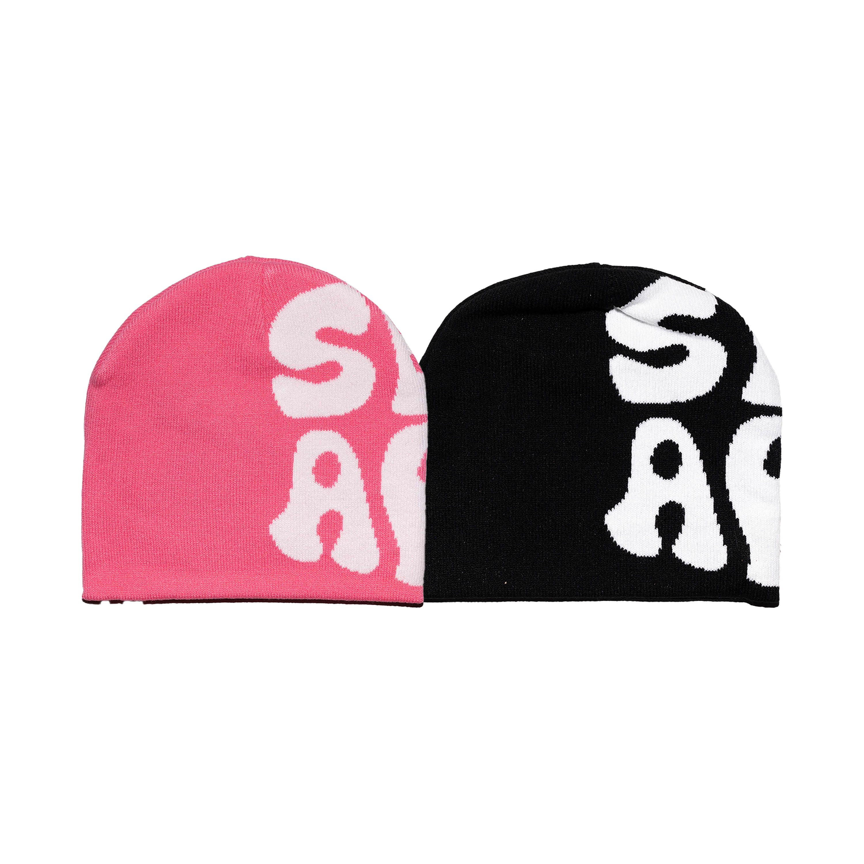 OHSNAP / Knitted Woolen Hat 毛帽 - 黑色,粉色