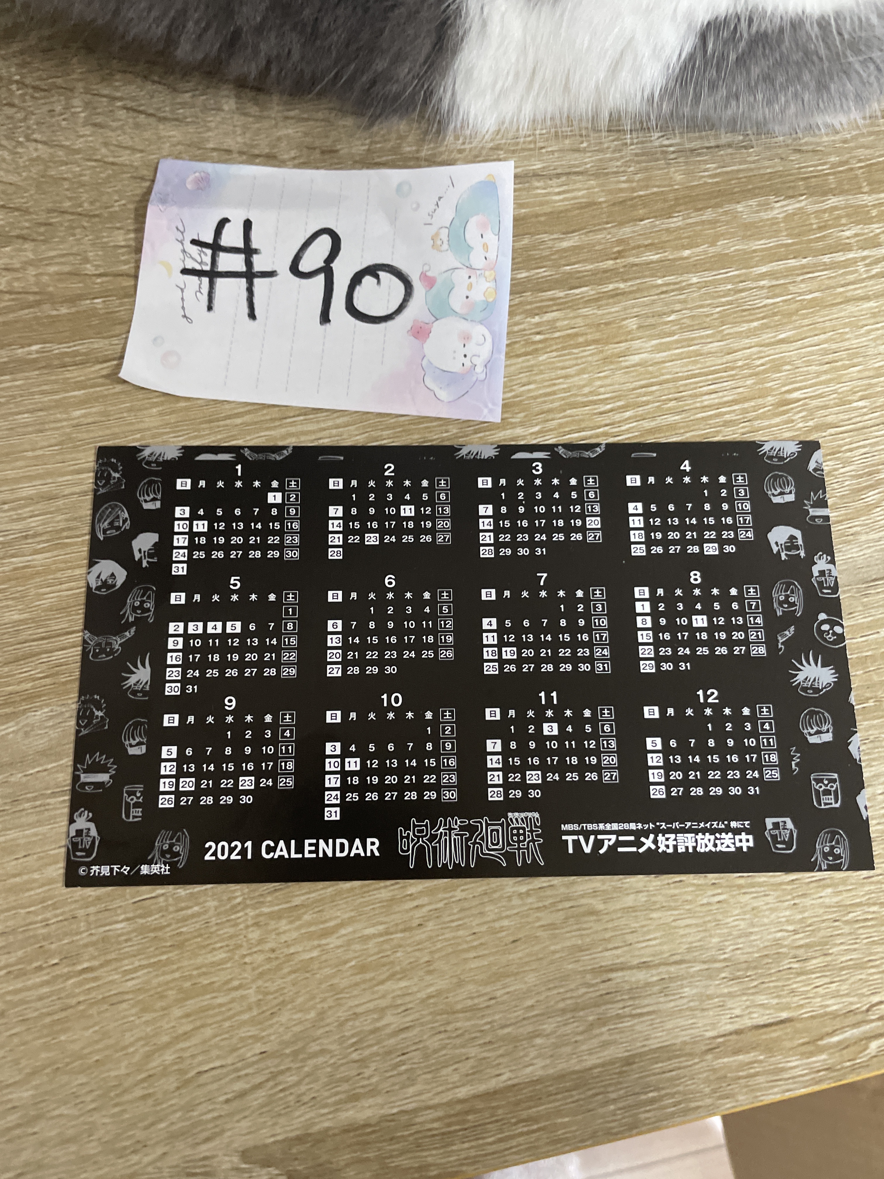 咒術迴戰  惠 2021 年歷#90