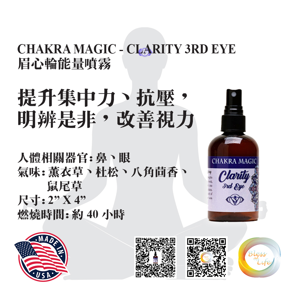 Coventry Creations - Chakra Magic 眉心輪能量噴霧 Clarity