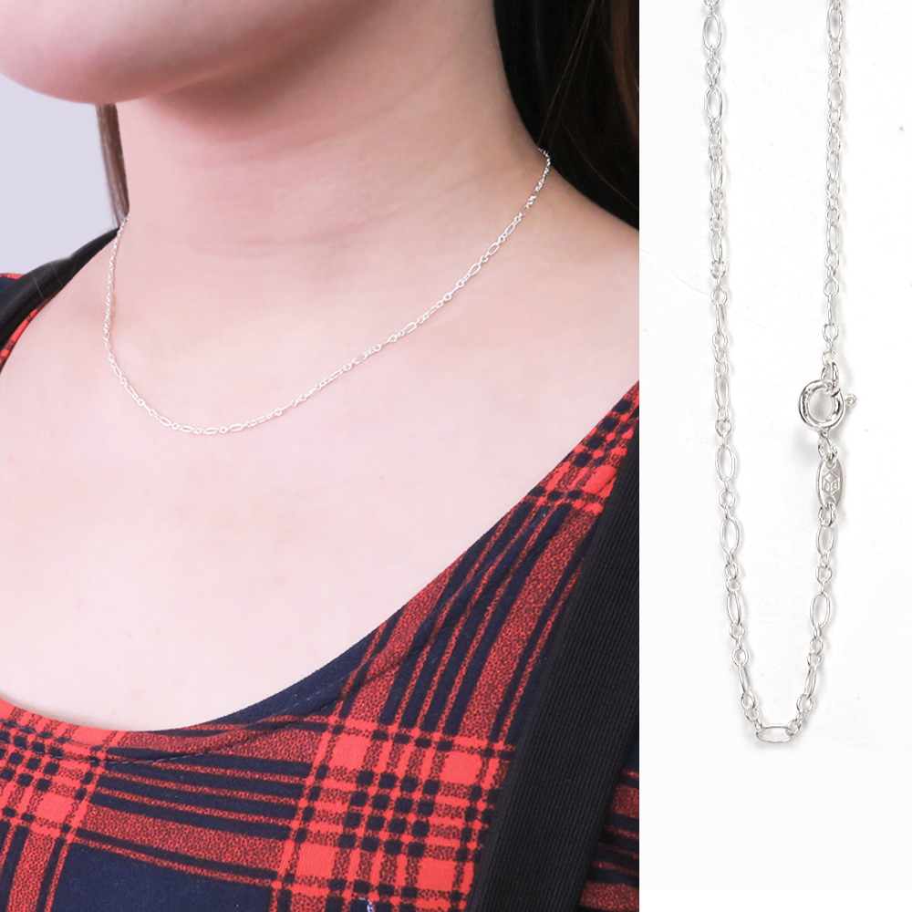 細緻費加洛項鍊(1.8mm細鍊) 925純銀 女生項鍊 客製長度銀鍊