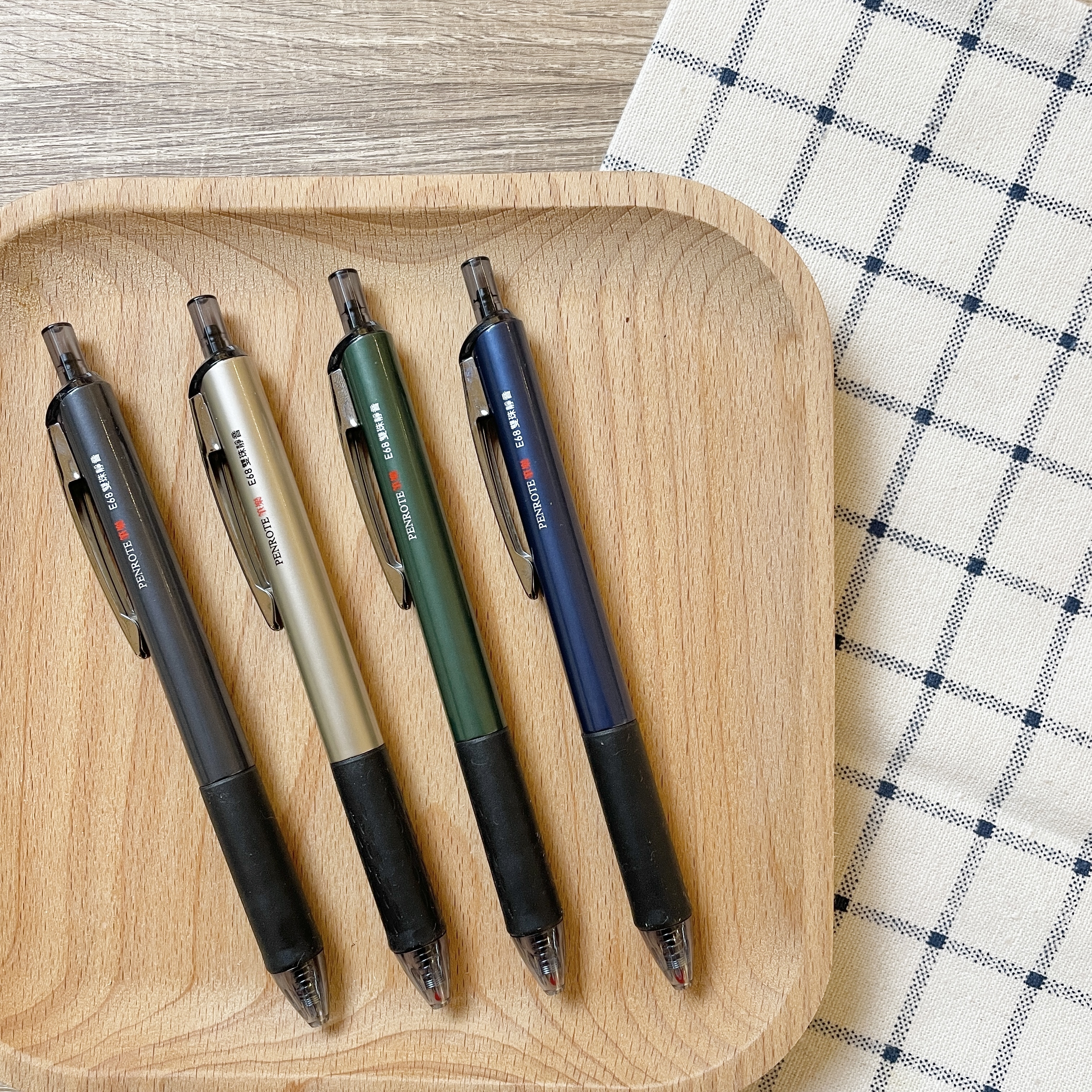 【PENROTE筆樂】E68雙珠靜音中性筆