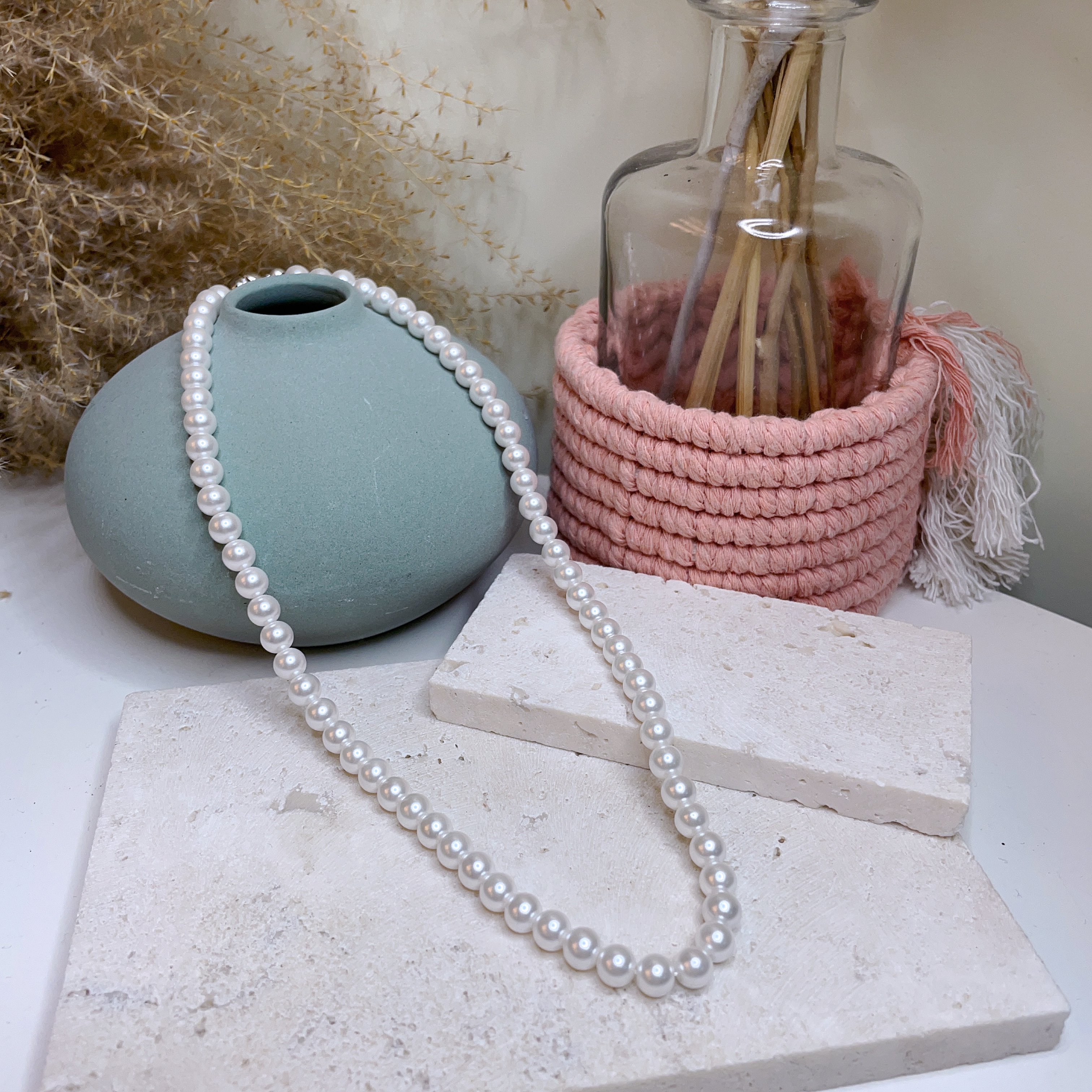 小貝珠頸鏈 6mm/41cm