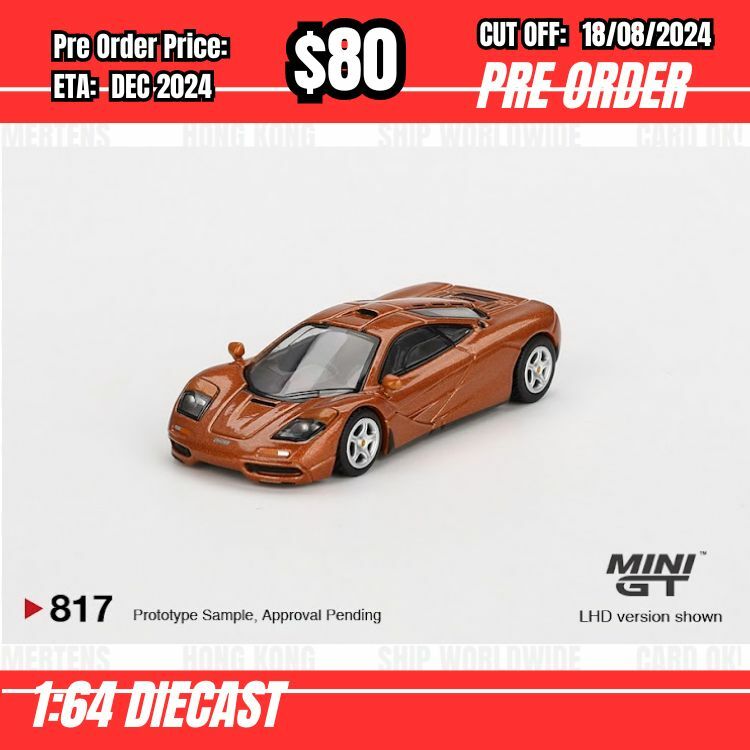 PO-$80  * Mini GT * 1:64 #817 McLaren F1 Yquem LHD [OD05/08]