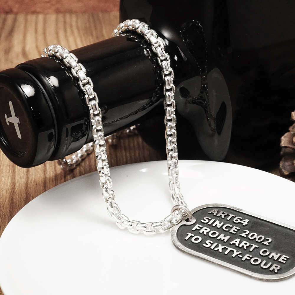 寬版威尼斯項鍊 圓潤版 方盒鍊(3.9mm寬) 925純銀項鍊 搭配鍊 純銀鍊 男生項鍊