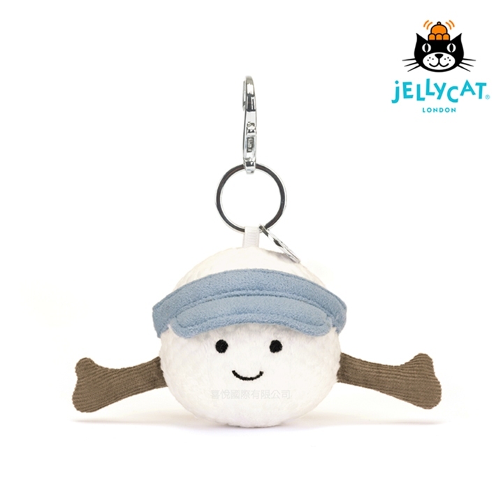 【樂森藥局】英國 Jellycat Sports Golf Ball Bag Charm 趣味高爾夫吊飾、鑰匙圈