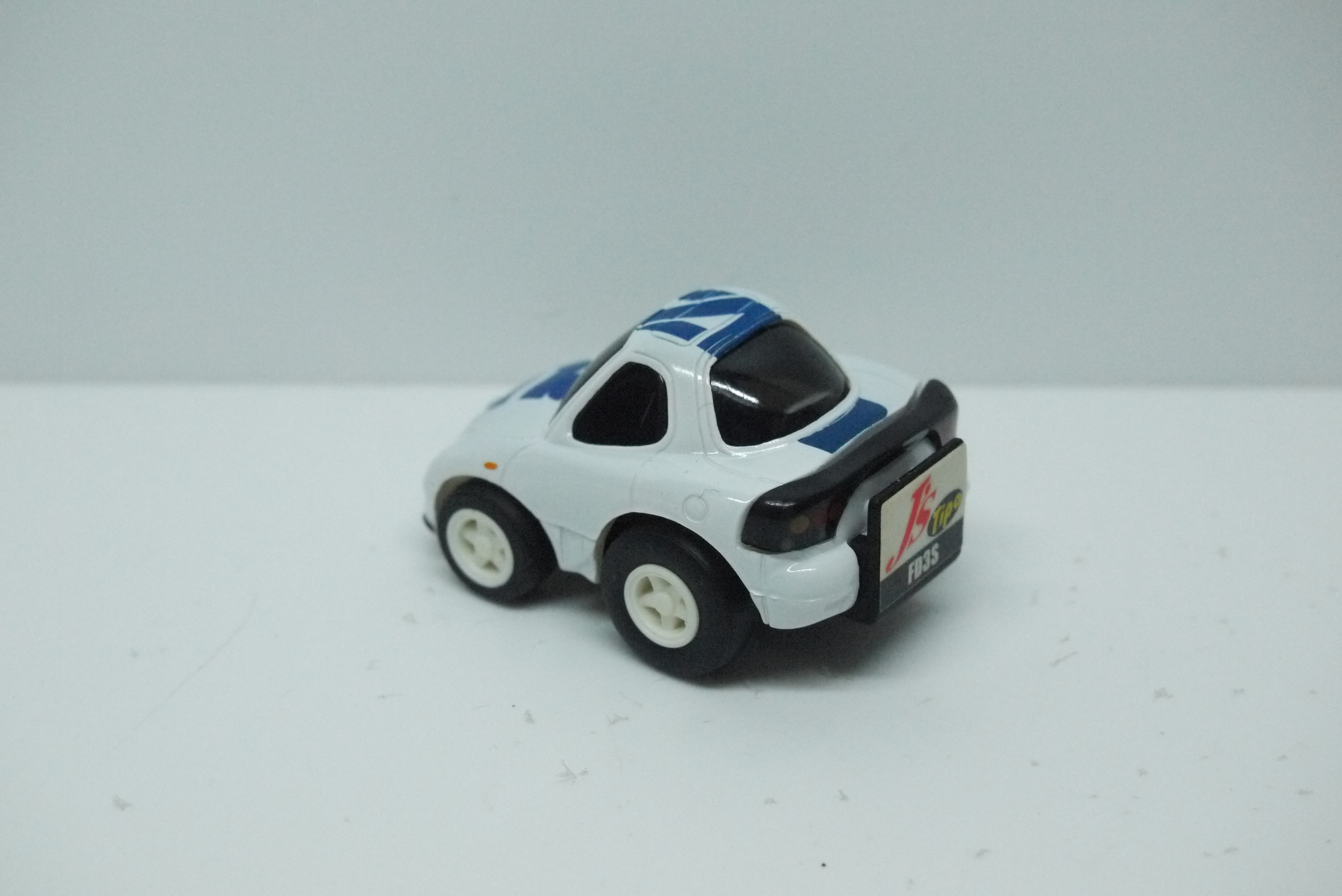 Choro Q Mazda RX7 FD3s White w/Blue Stripes Loose
