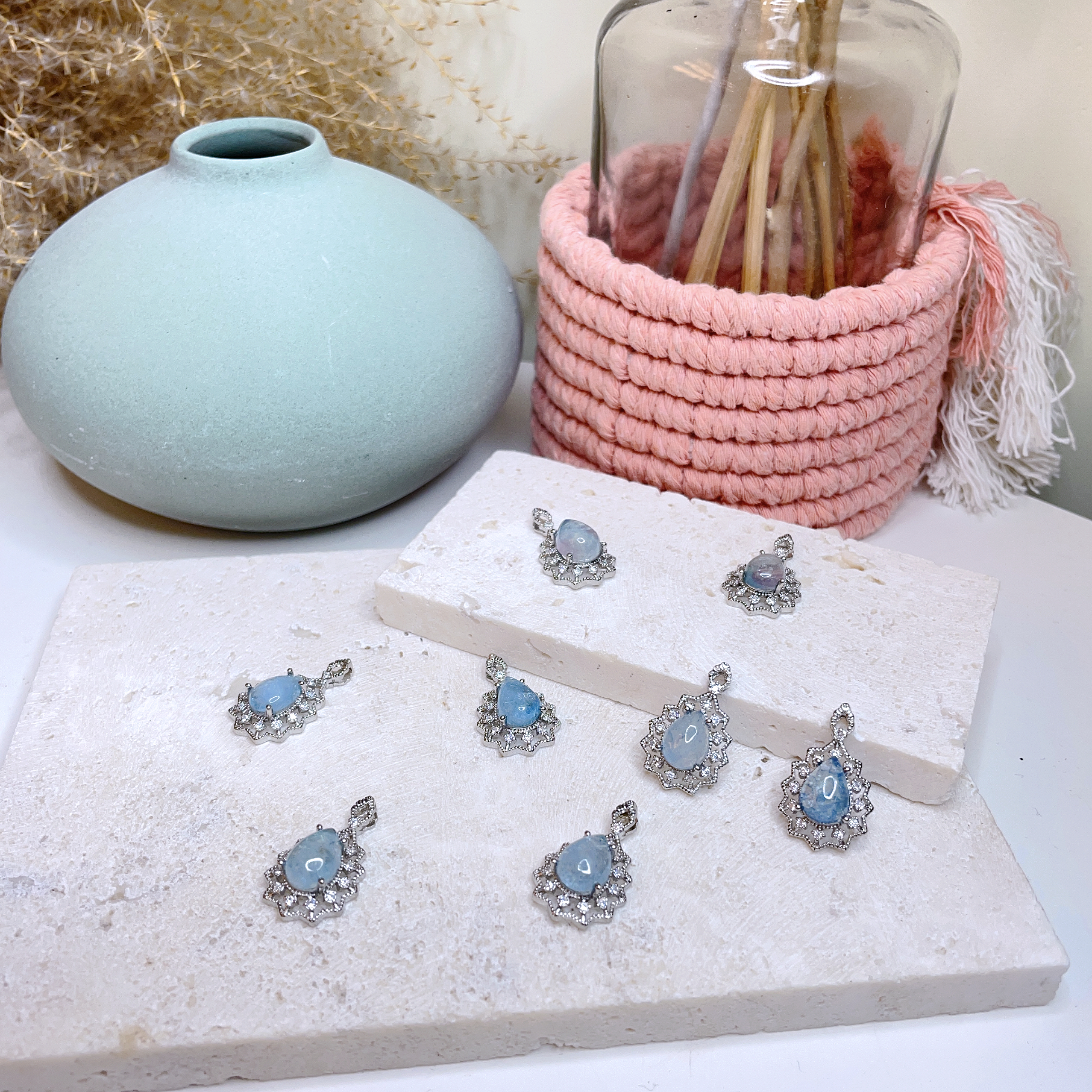 D781 海藍寶吊墜