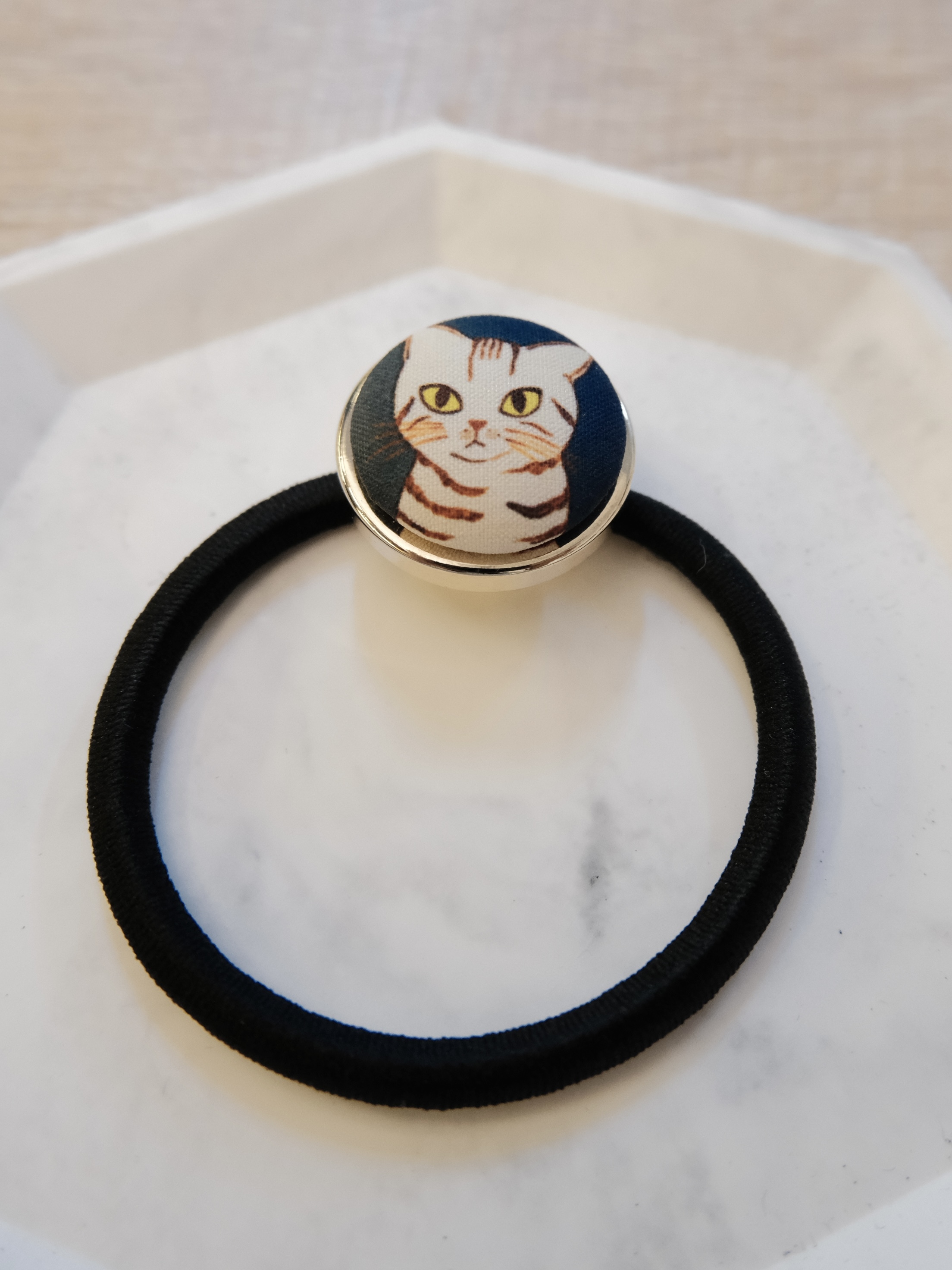 圓形藍貓髮帶