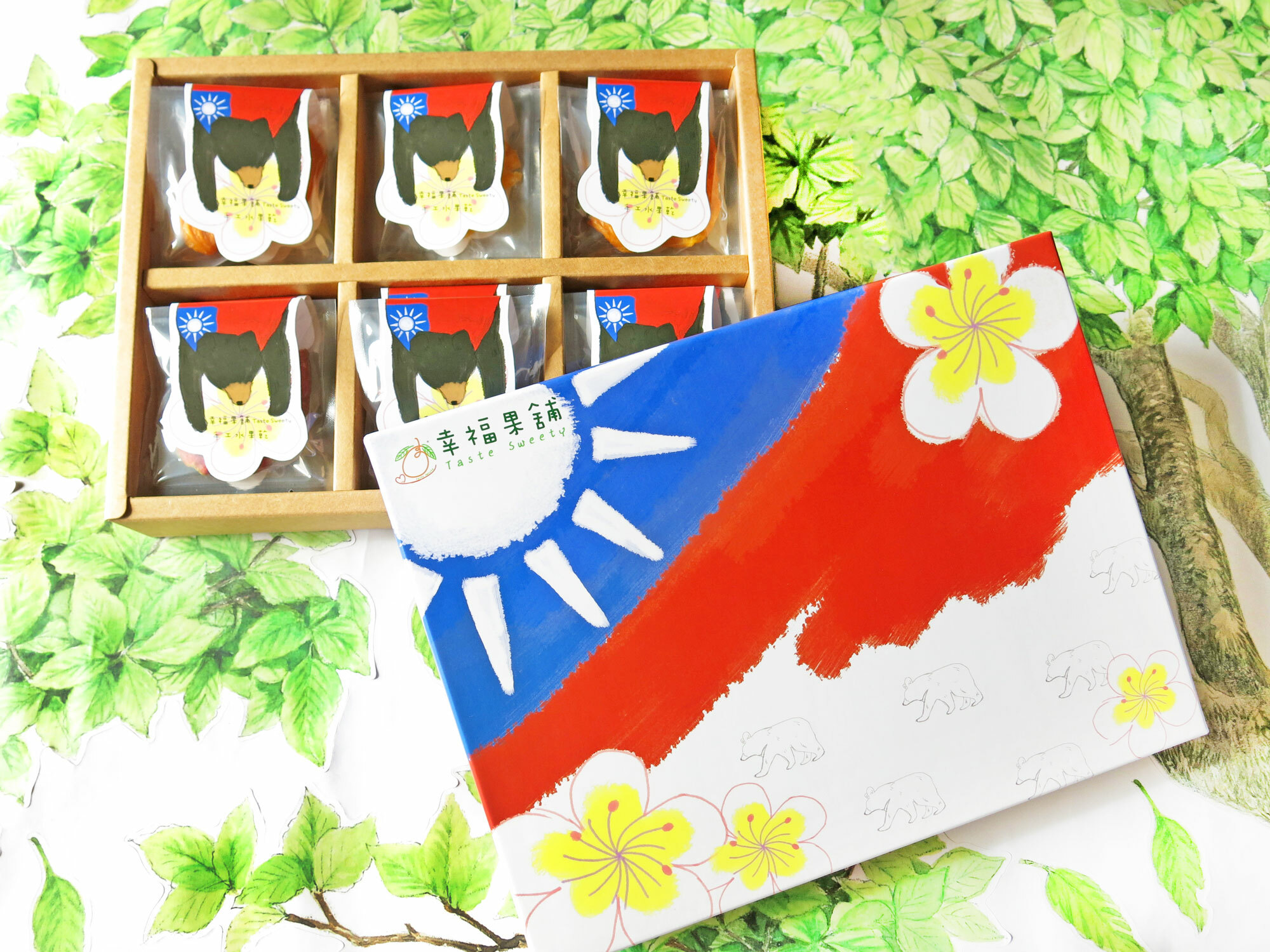 國旗熊水果乾禮盒6格(12入/18入/24入)