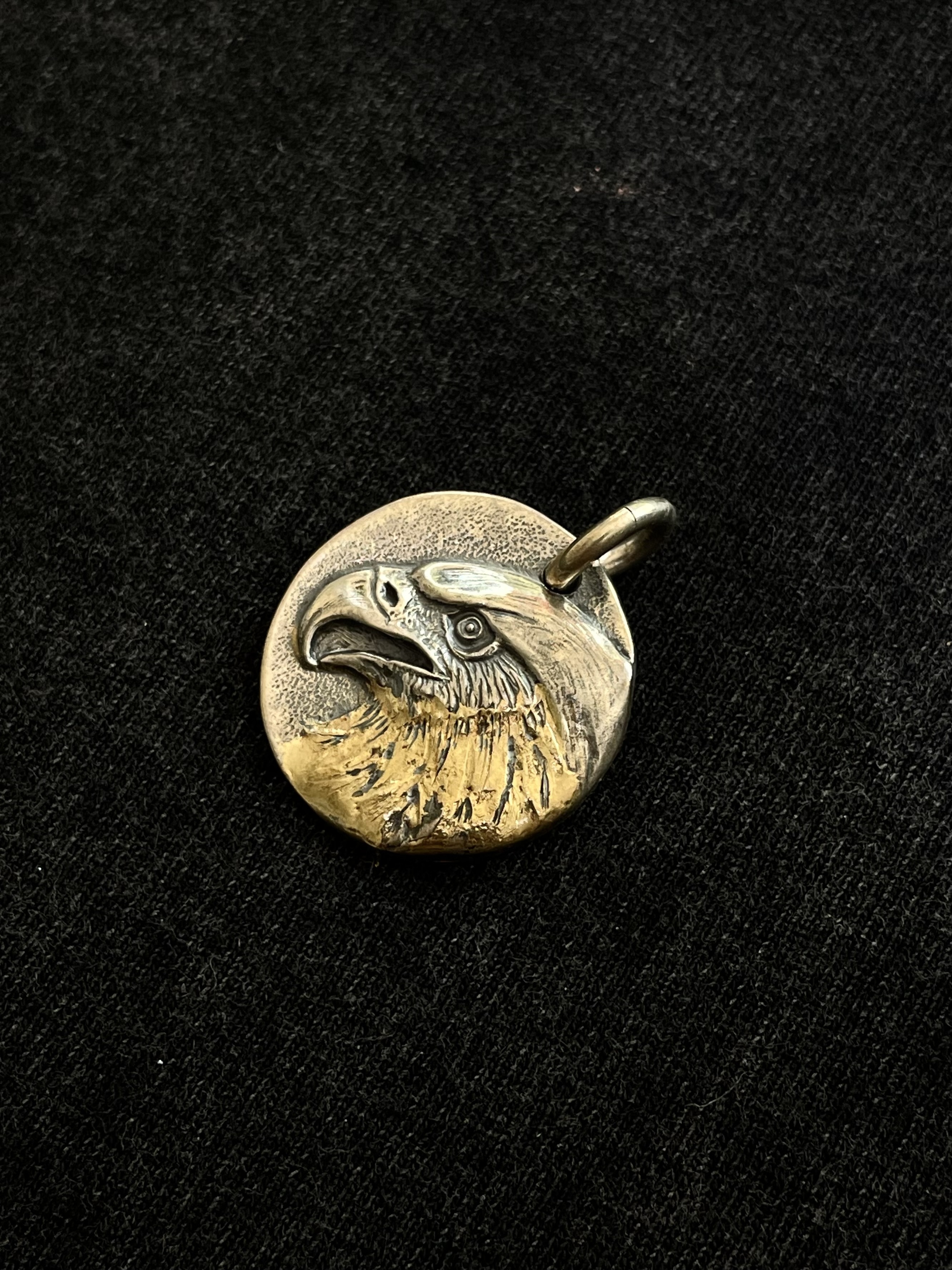 SE-1257 Eagle Face metal/k18 braze