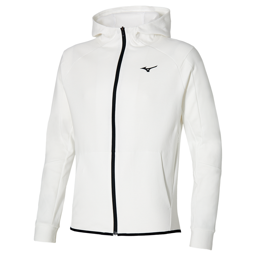 MIZUNO ATHLETICS RB SWEAT JACKET 男裝 運動外套 白色