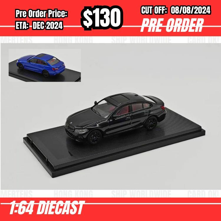 PO-$130 * Speed GT * 1:64 BMW 3 Series G20 Sedan Black [OD05/08]