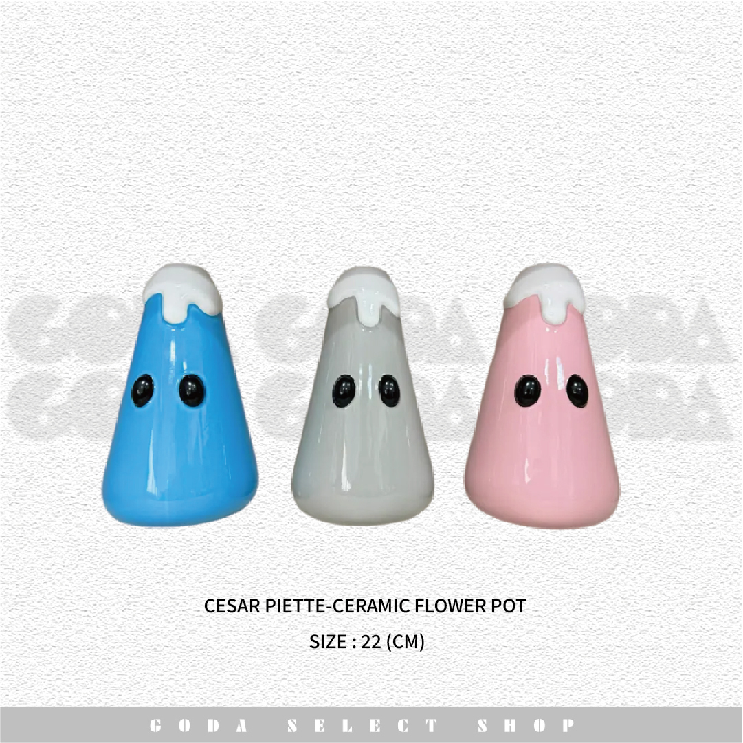 Ceramic Flower Pot 雪山花瓶 #GT
