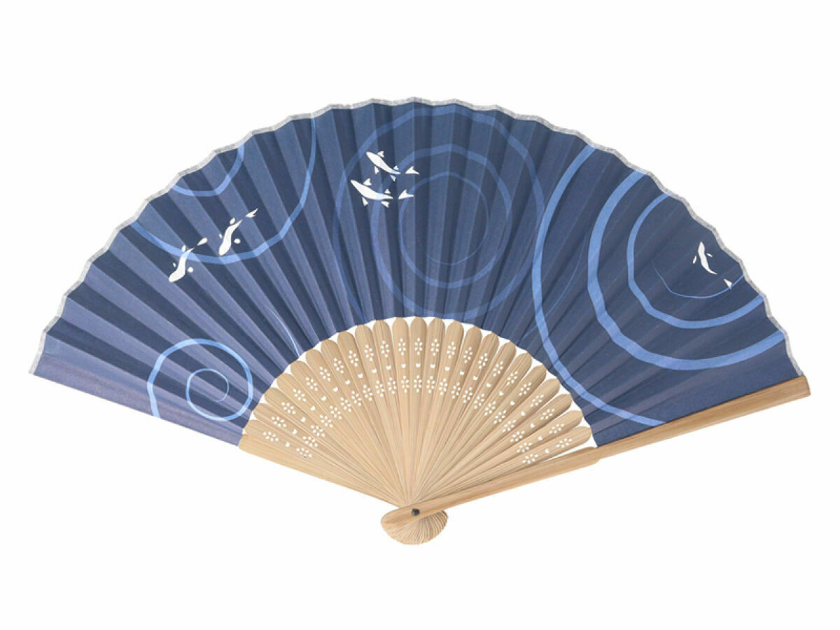 折扇/香魚 23cm