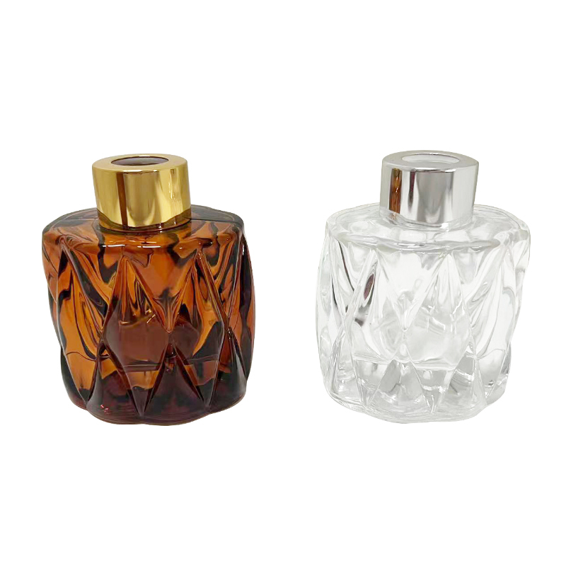 玻璃花瓶/菱紋 100ml