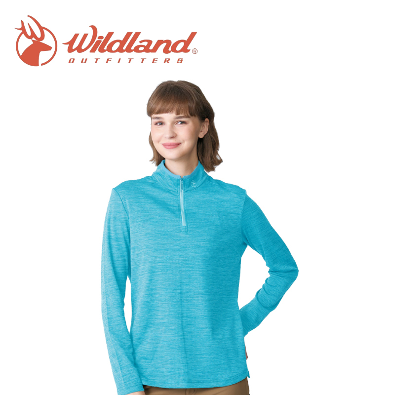 Wildland 荒野 拉鍊鬆餅格保暖機能衣 女款 (3色) 出國/旅行/露營/徒步/日常 12WB12617