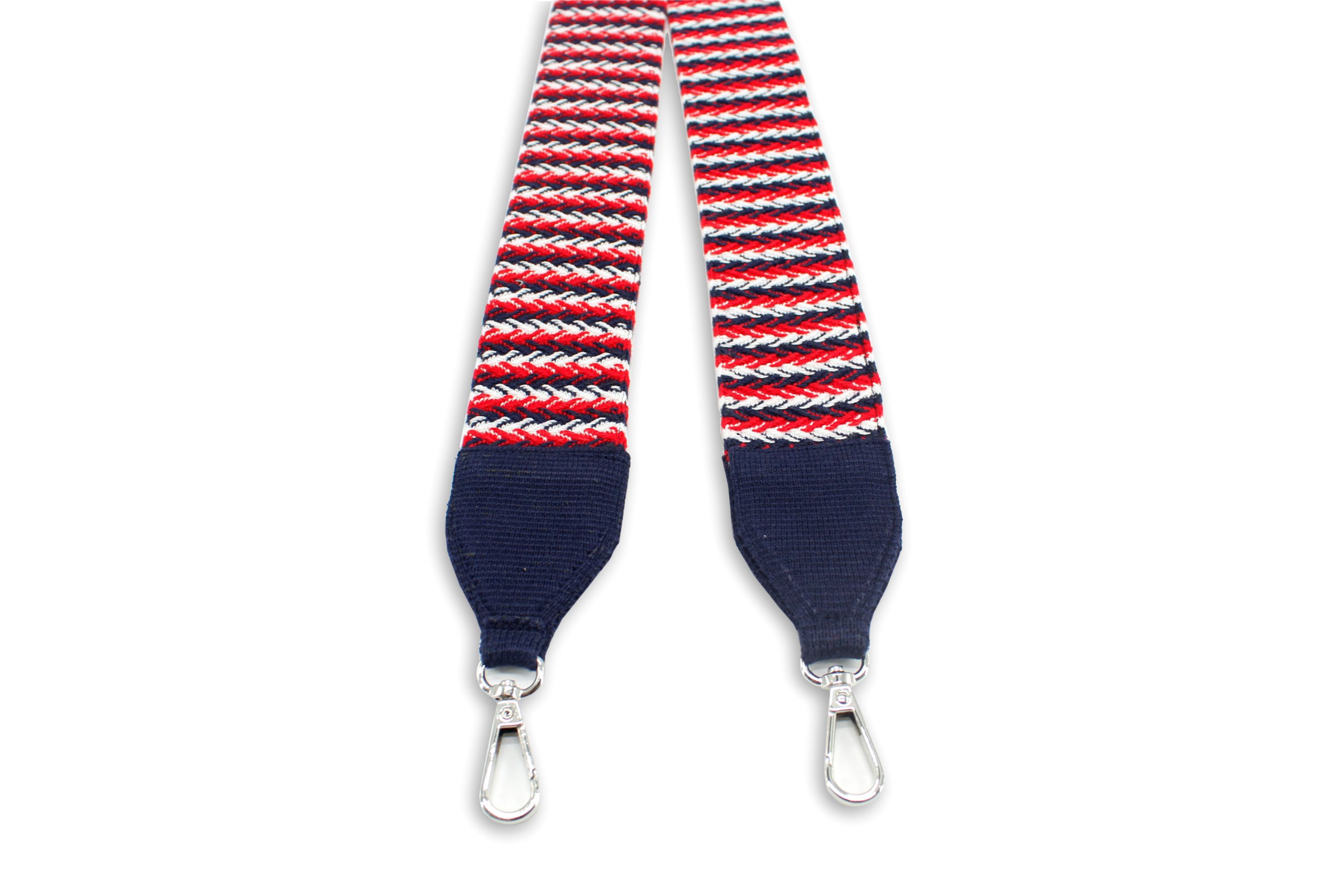 紅白藍紋理相機帶