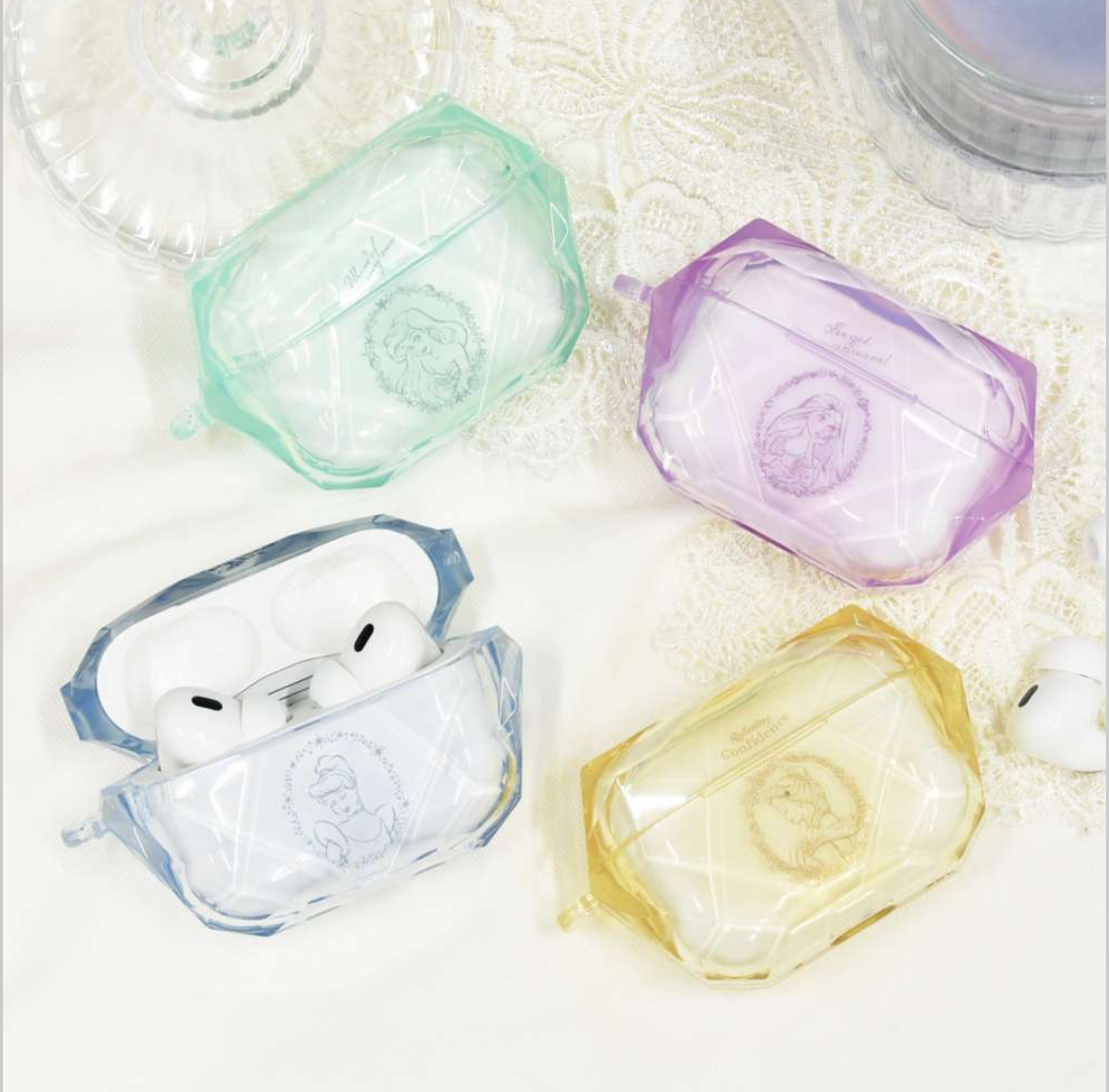 日本限定 disney 迪士尼 AirPods Pro/AirPods Pro（第 2 代）相容於寶石盒 保護殼