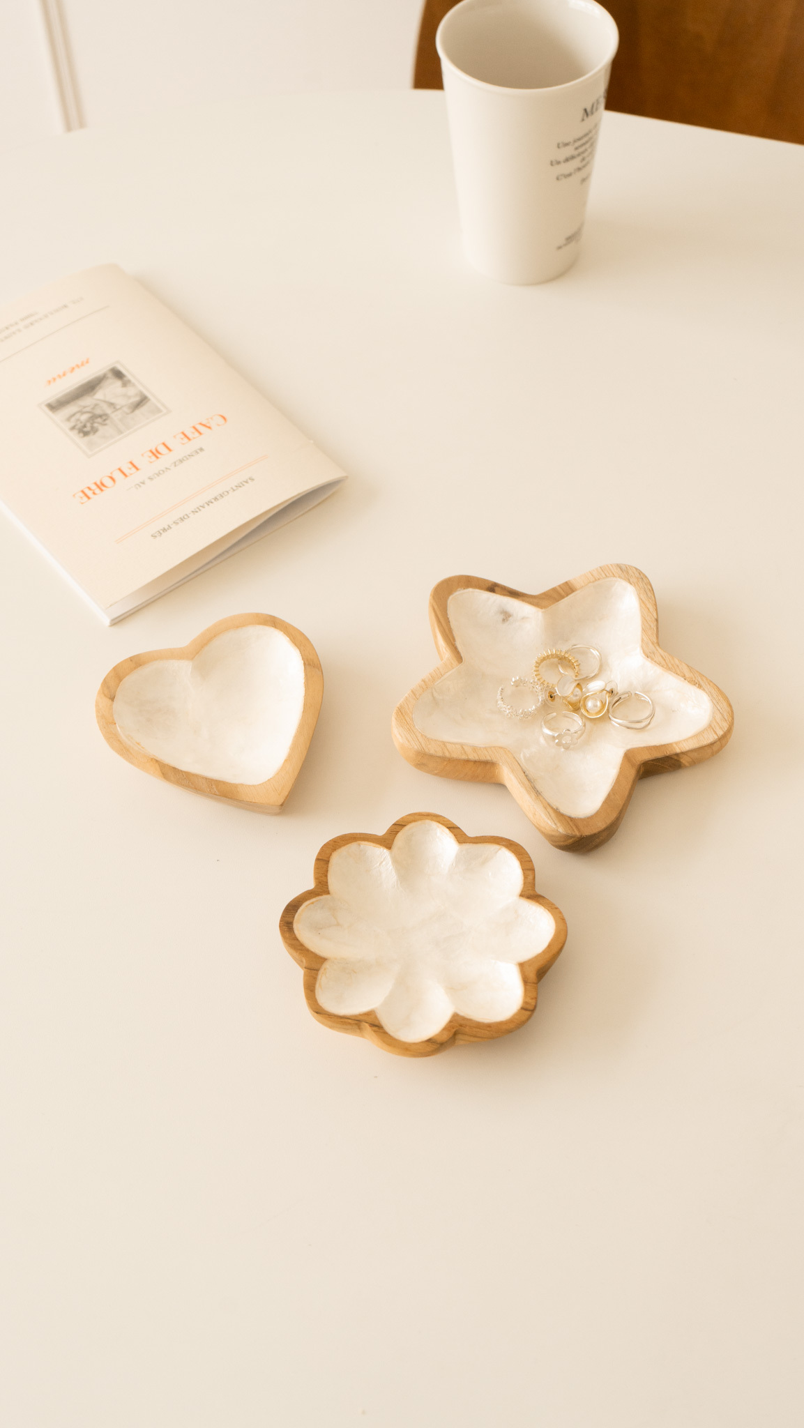 木質貝殼收納盤