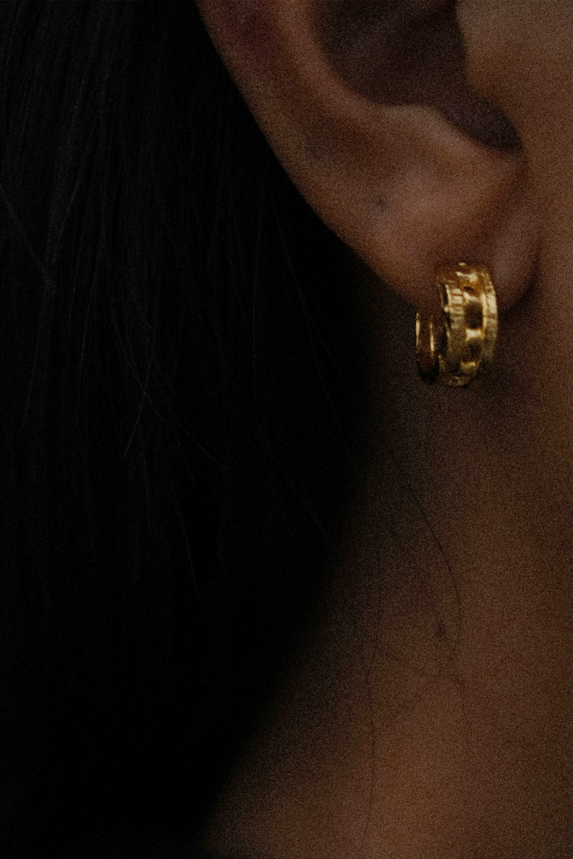 loosey earrings, mini｜18K