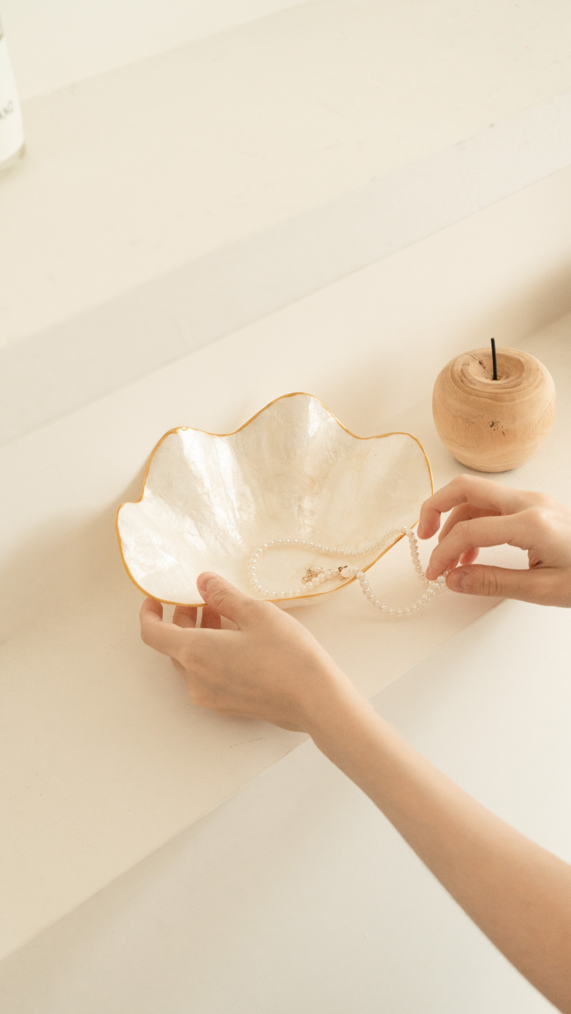 金邊貝殼收納盤