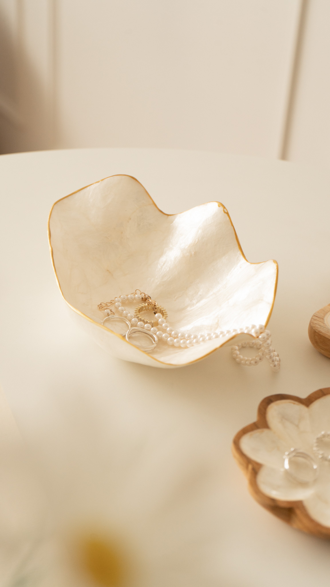 金邊貝殼收納盤