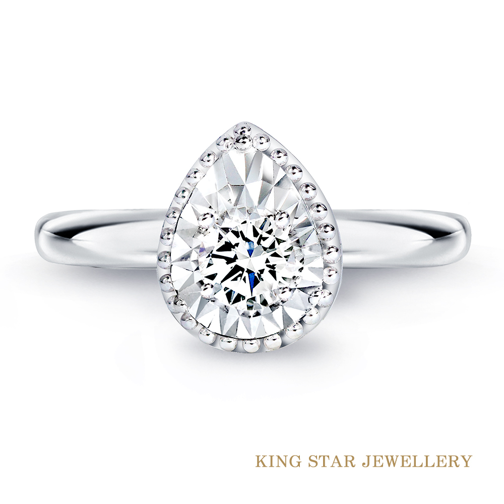 30分水漾滾珠鑽石戒指