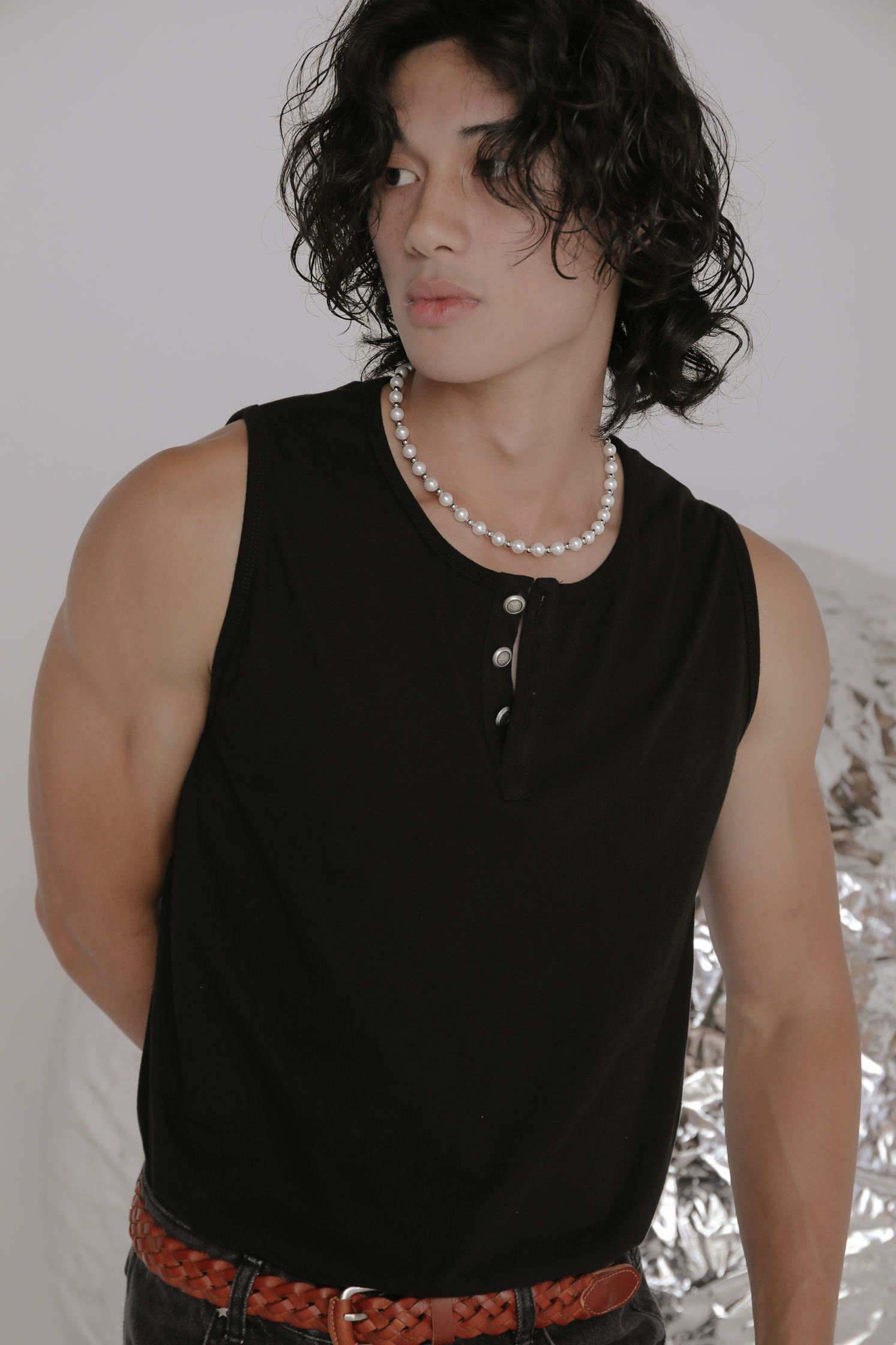 Button Henry Neck Vest #背心