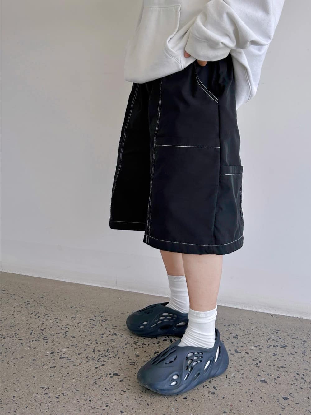 Doupicks 🇯🇵 反車線多口袋六分尼龍短褲 日系選品