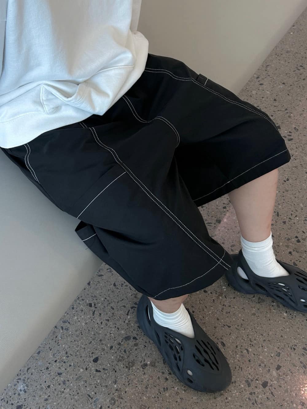 Doupicks 🇯🇵 反車線多口袋六分尼龍短褲 日系選品