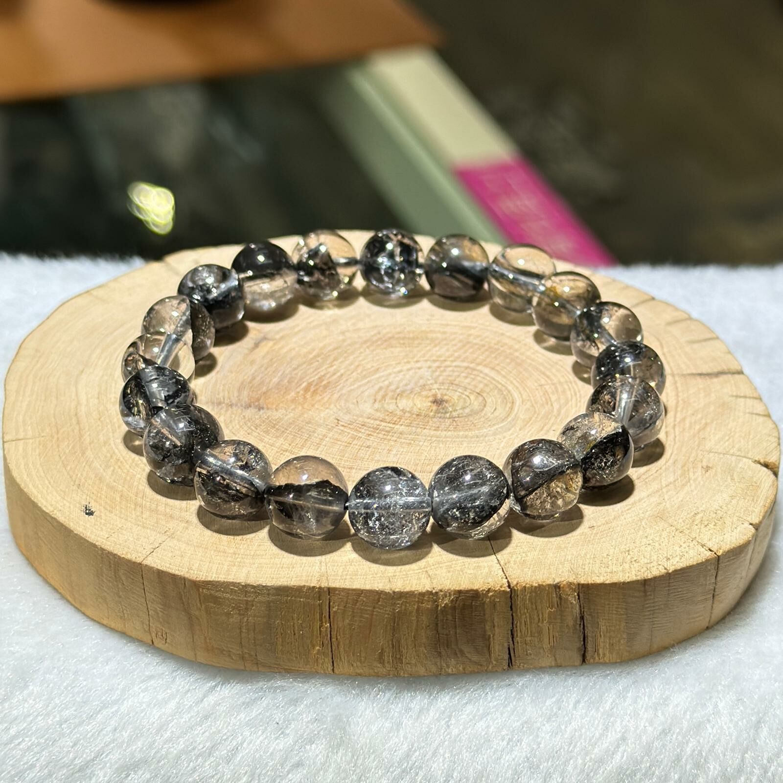 黑閃靈鑽手串 10 mm +/-