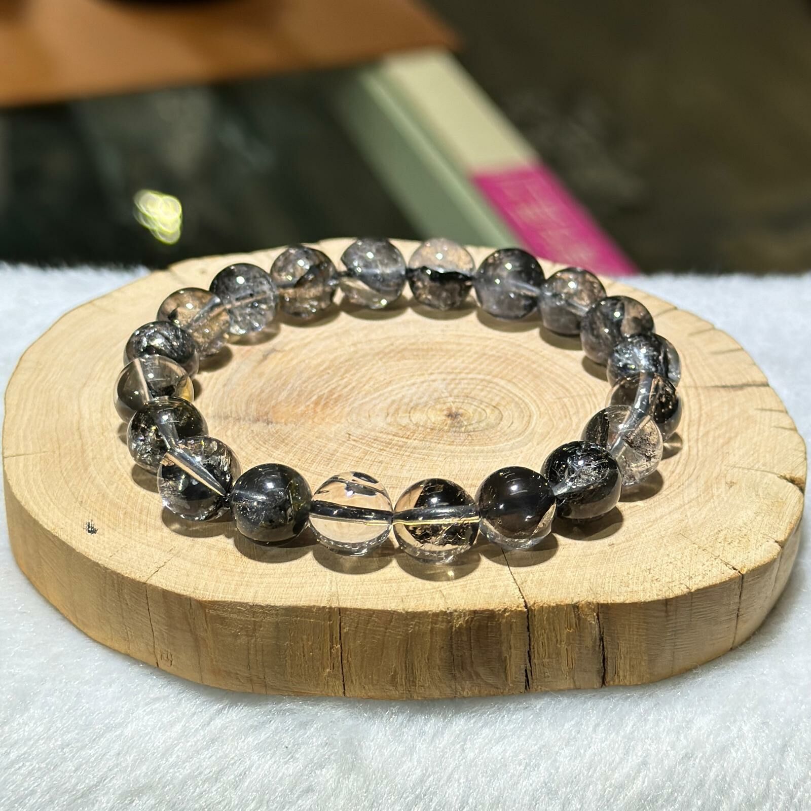 黑閃靈鑽手串 10 mm +/-