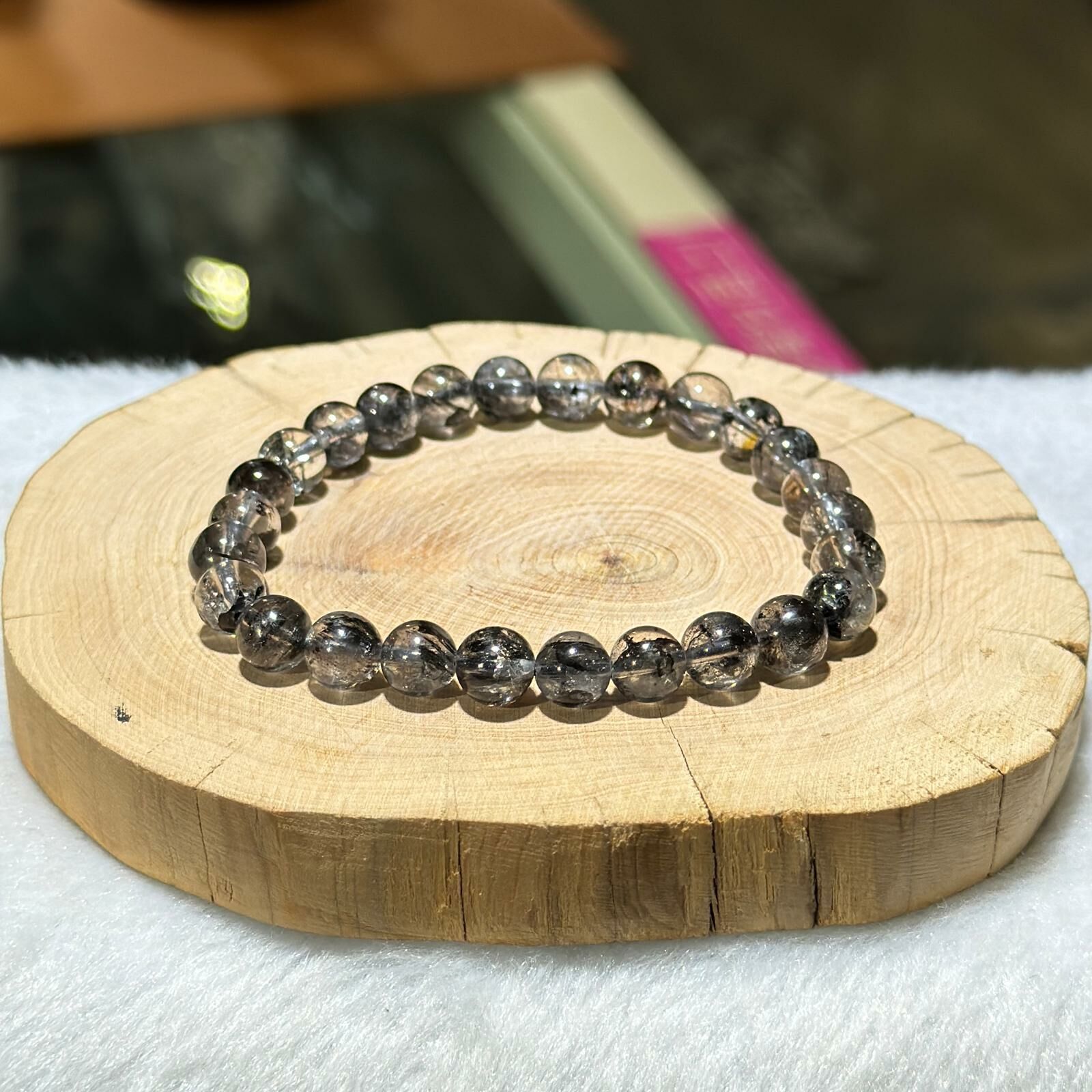 黑閃靈鑽手串 7 mm +/-