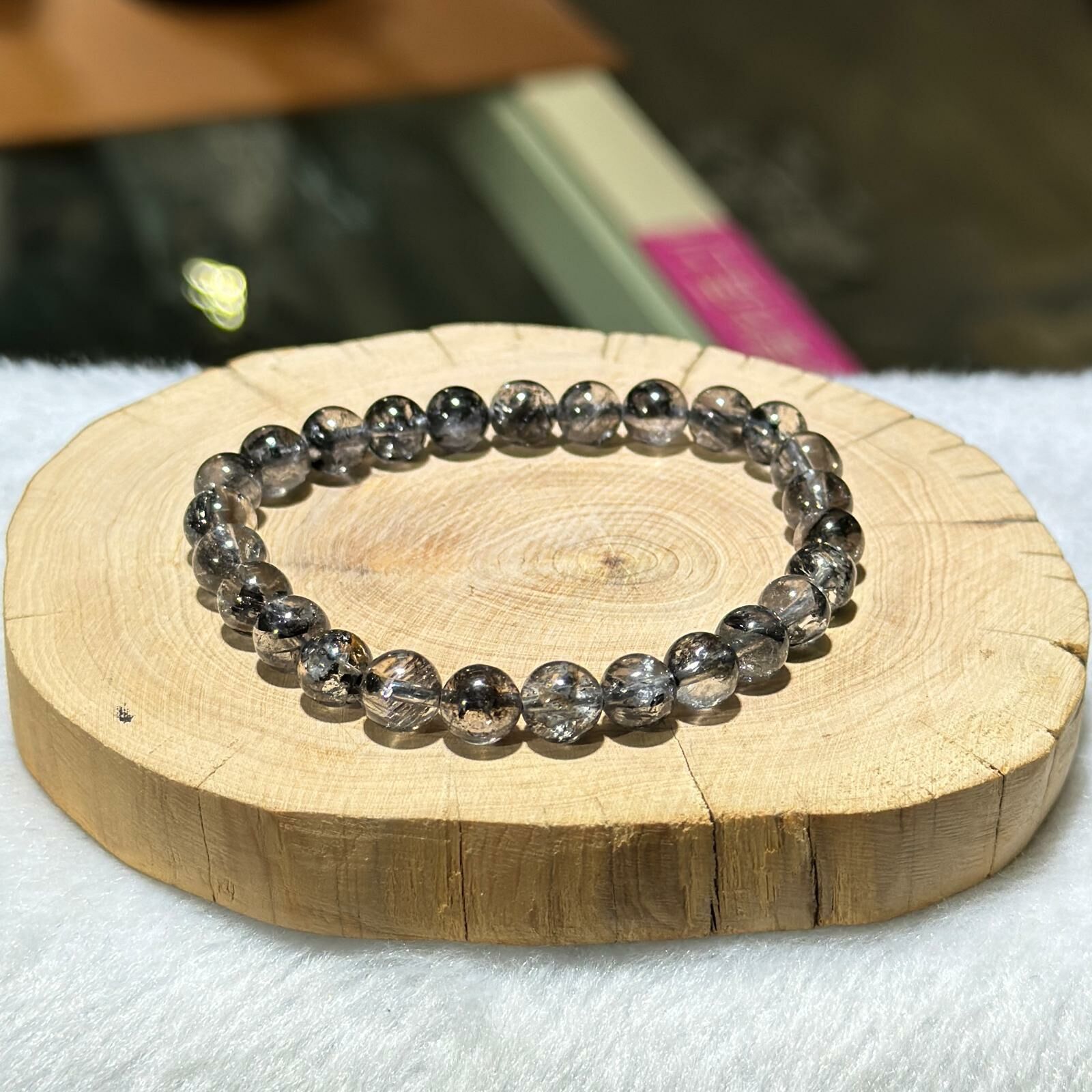 黑閃靈鑽手串 7 mm +/-