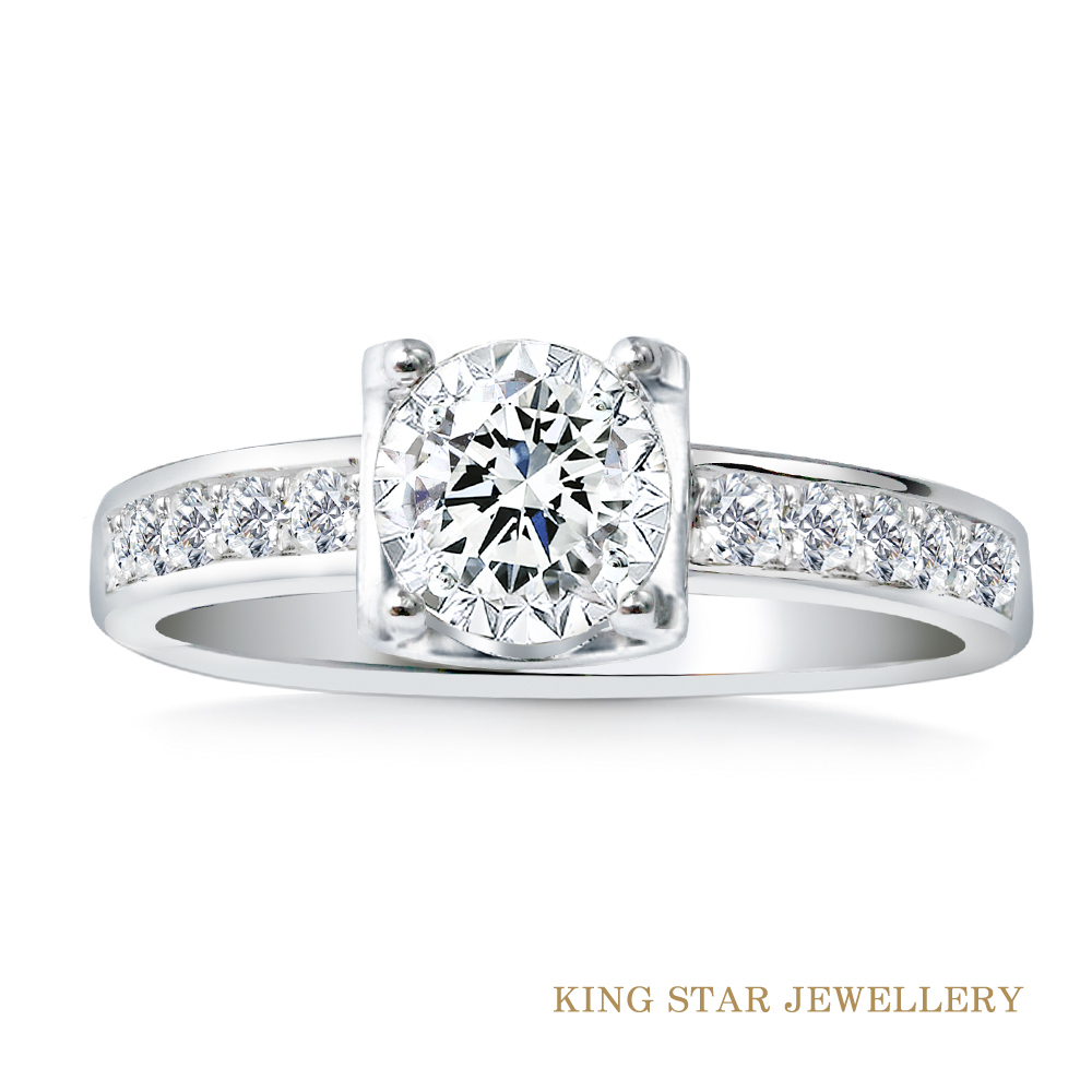 30分豪華滿鑽雋永鑽石戒指