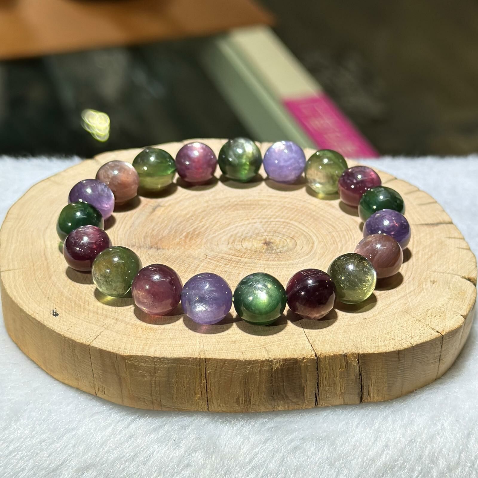 彩鋰雲母手串 10.5 mm +/-