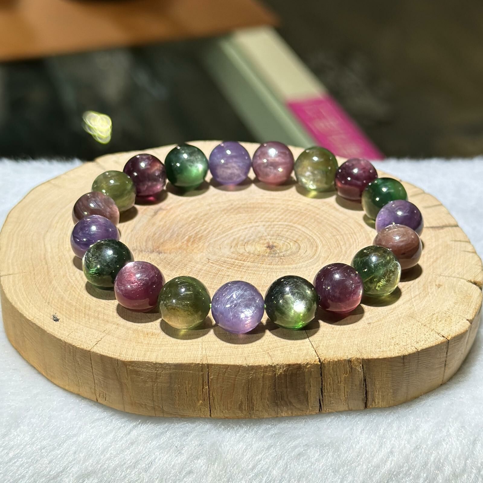 彩鋰雲母手串 10.5 mm +/-