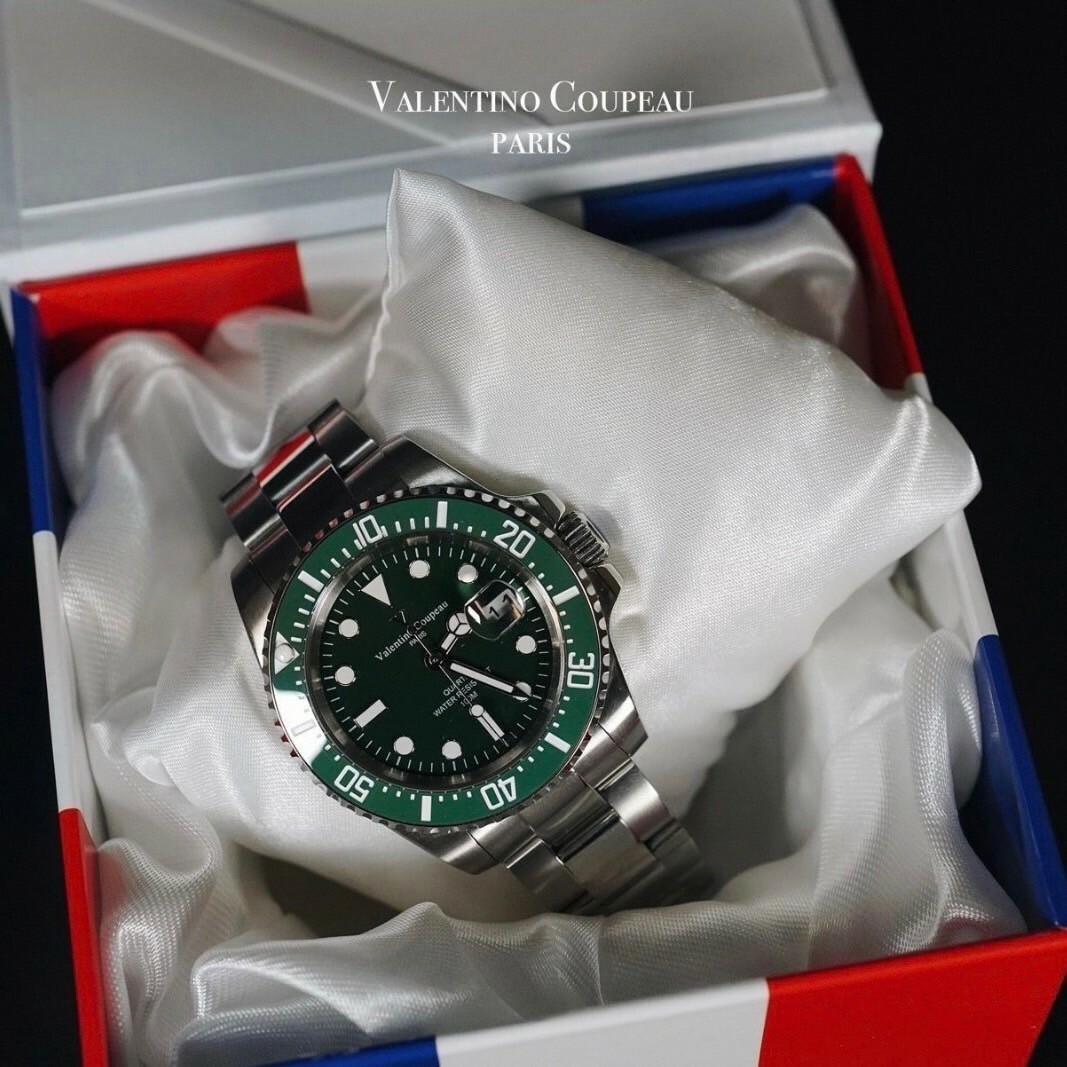 ＜快速出貨＞Valentino Coupeau 水鬼錶 綠/藍/黑 范倫鐵諾古柏 腕錶 手錶 防水