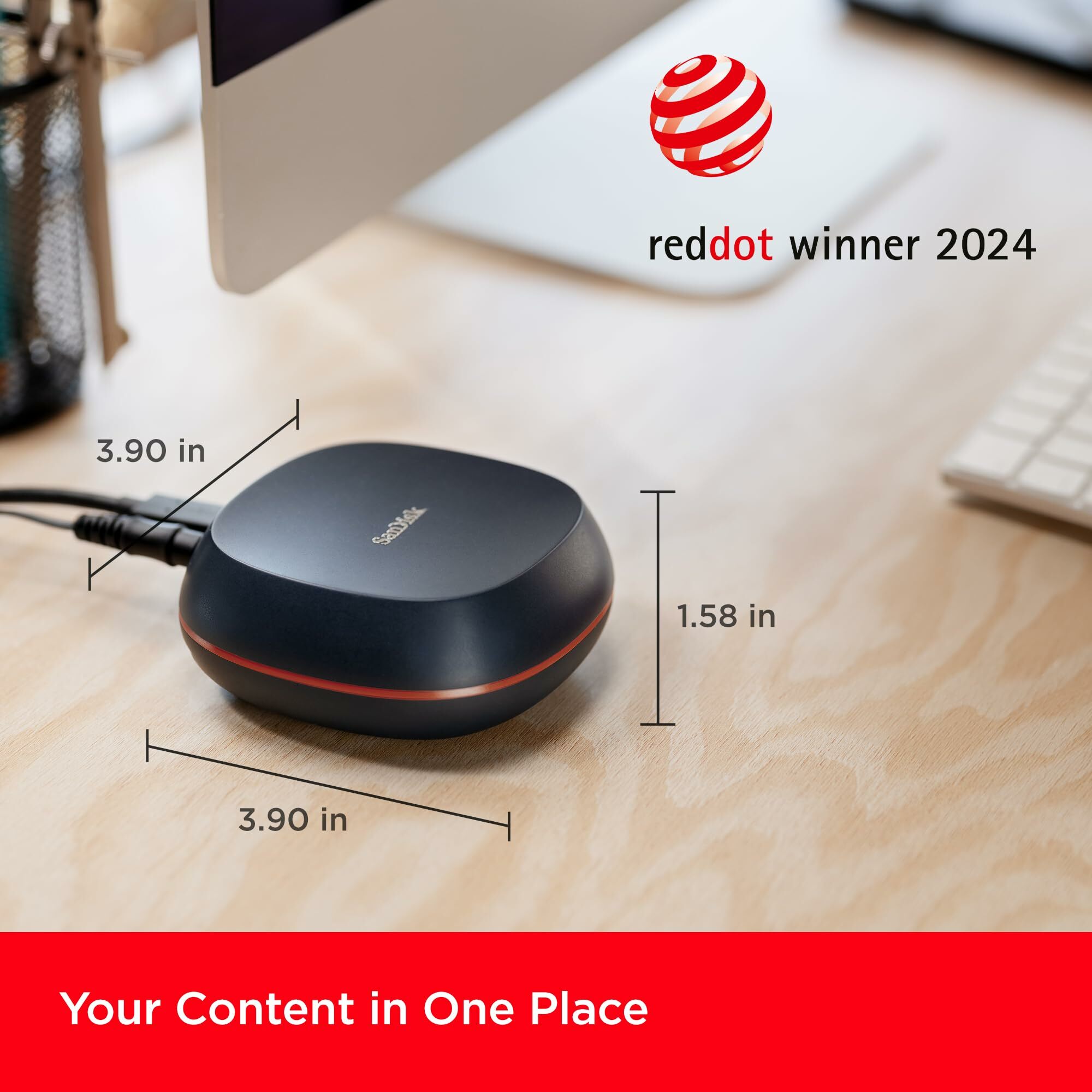 SanDisk Desk Drive USB Type-C SSD T40 1000Mbps