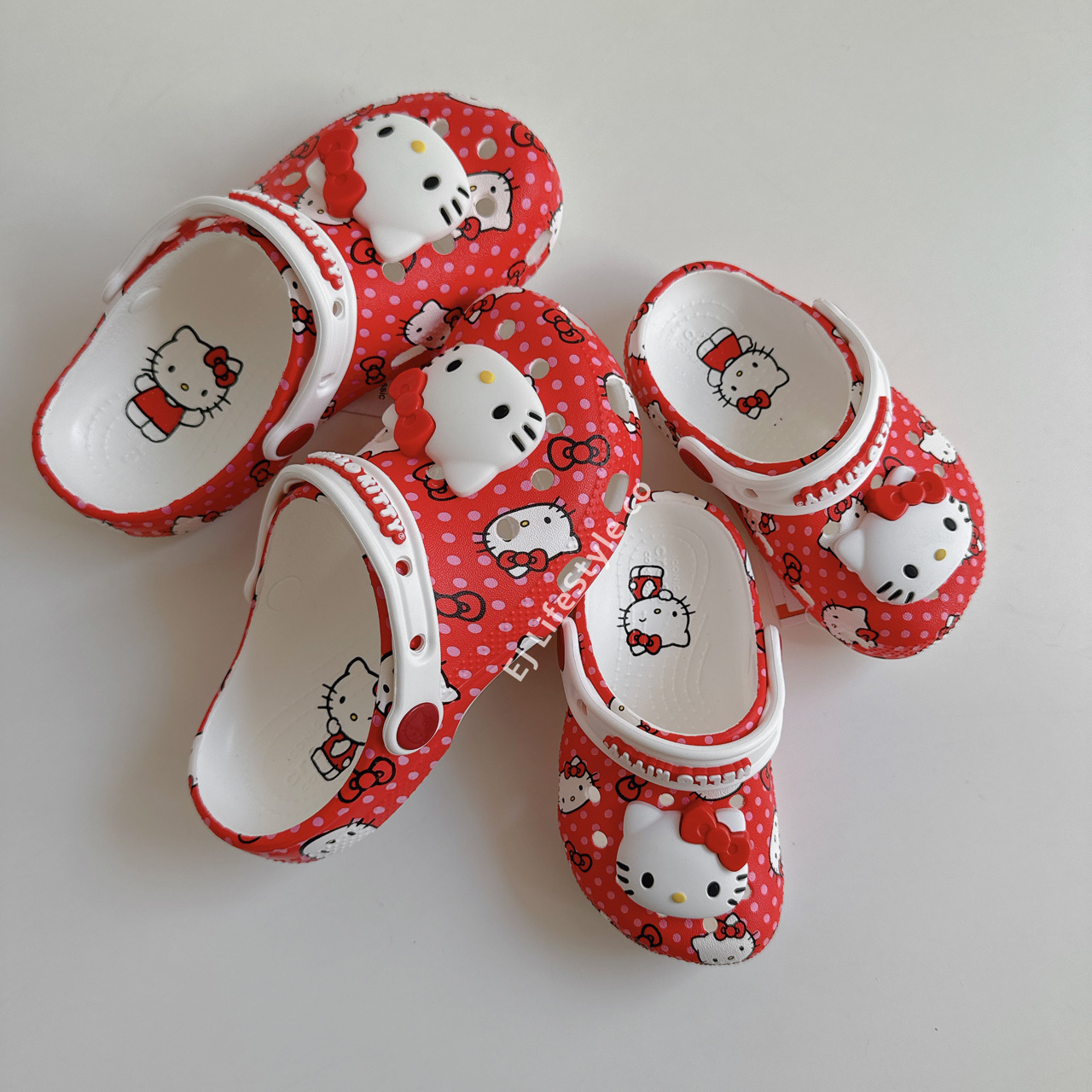 CROCS CLASSIC CLOG 洞洞鞋 布希鞋 HELLO KITTY 聯名 中童 成人 210577 / 調貨