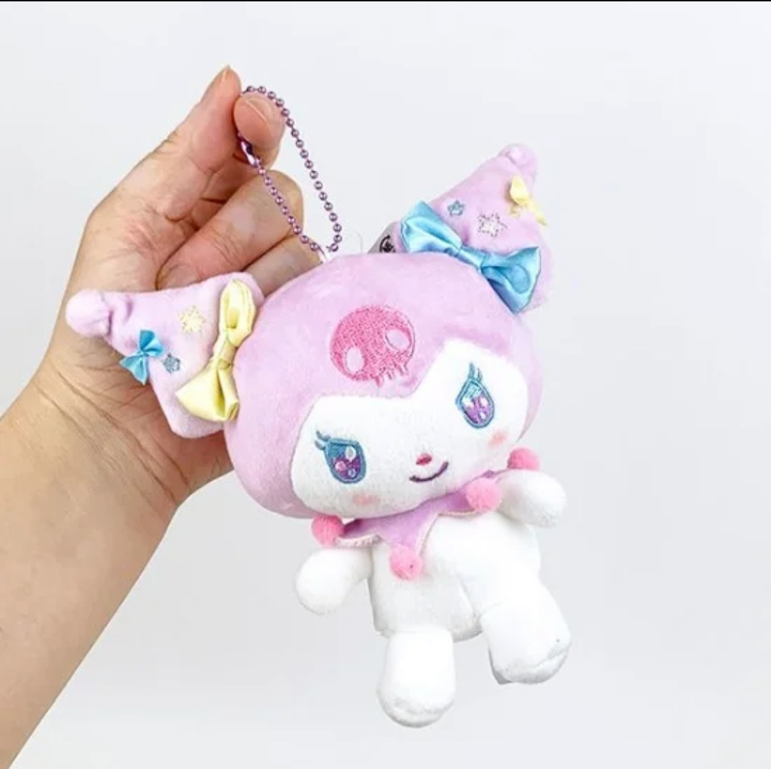 日本限定 三麗鷗 Sanrio 20週年  酷洛米 Kuromi 15cm 毛絨娃娃吊飾