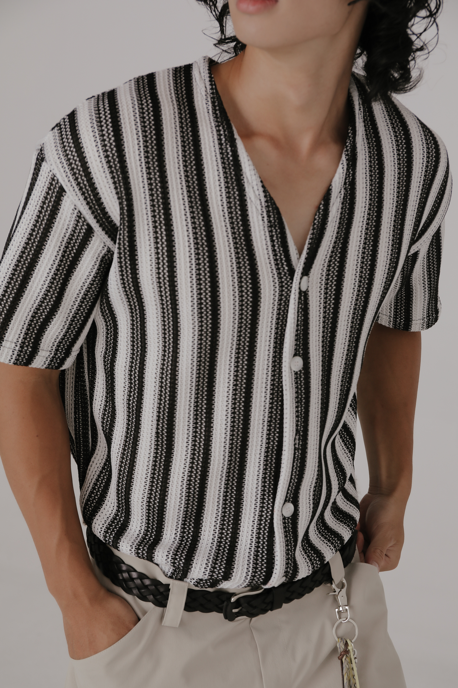 Cuban Ethnic Short Sleeve Cardigan #針織上衣