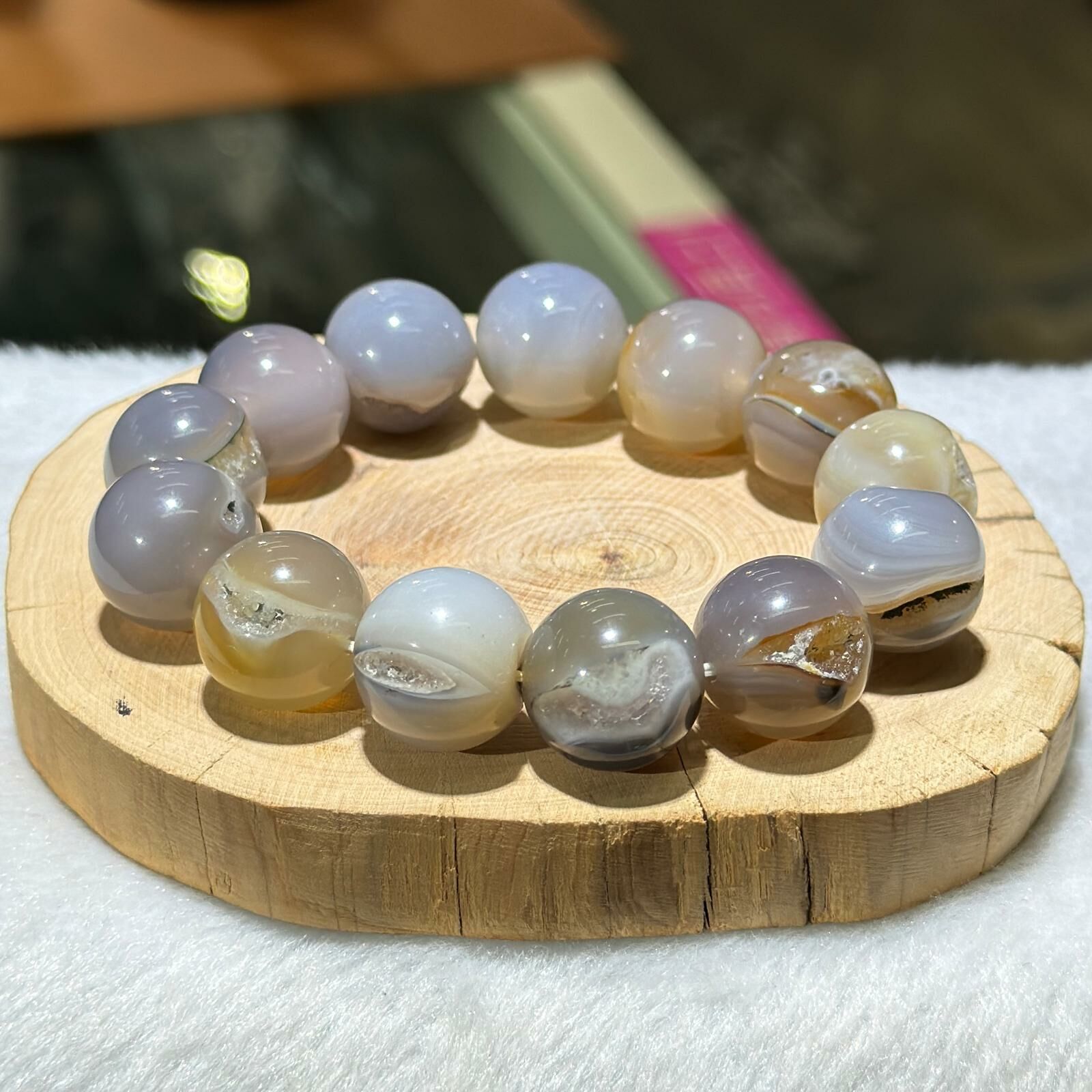 瑪瑙開口笑手串 16 mm +/-