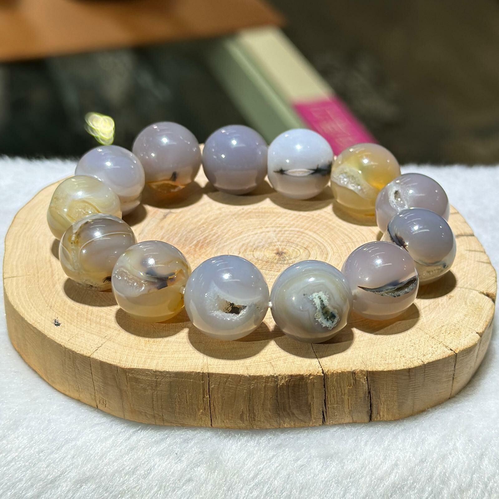 瑪瑙開口笑手串 16 mm +/-