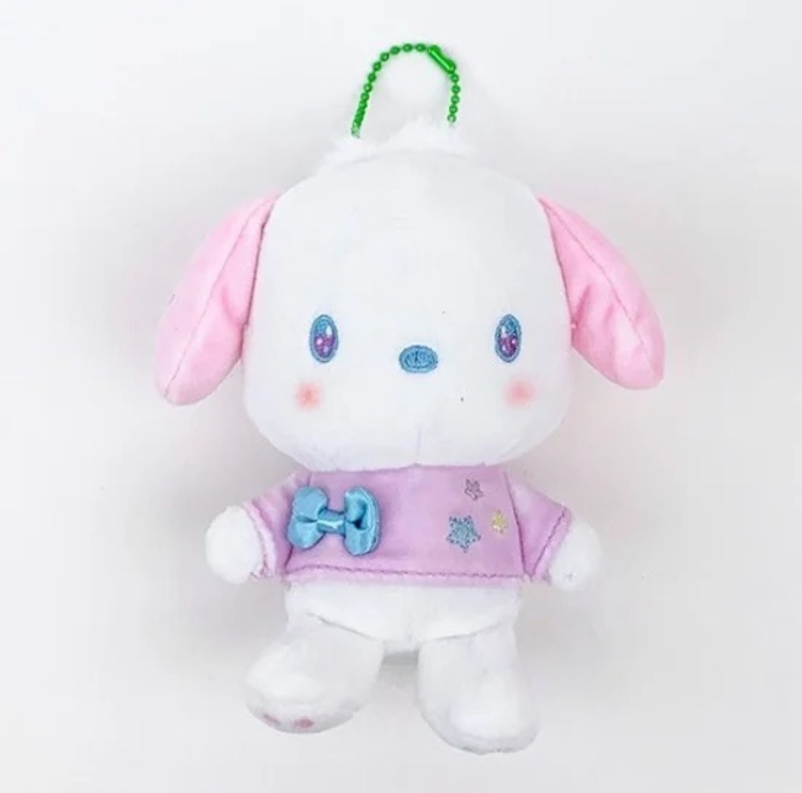 日本限定 三麗鷗 sanrio 20週年 帕恰狗  Pochacco  13.5cm 毛絨白色吉祥物 娃娃吊飾